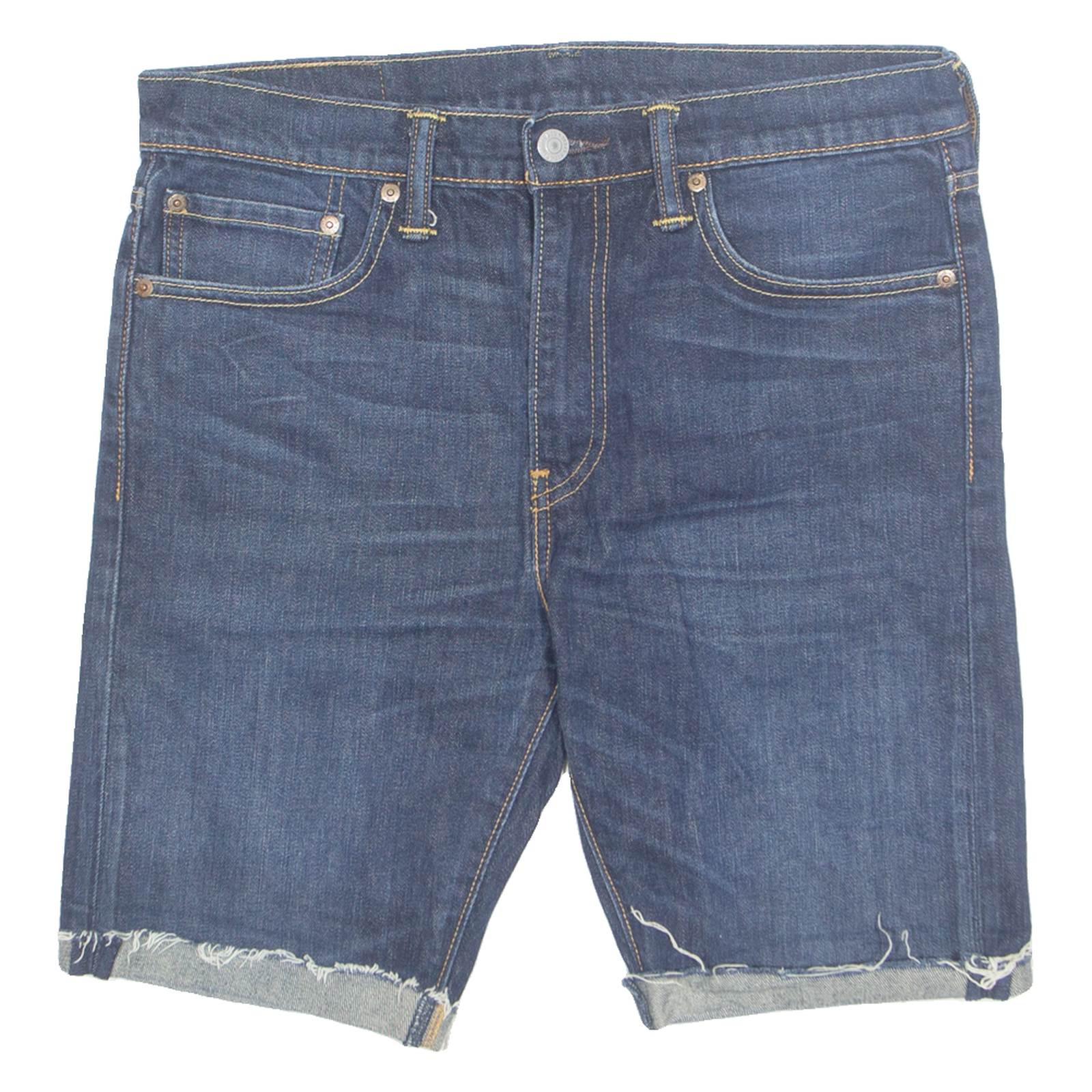 LEVI'S 510 Cut Off Turn Up Mens Denim Shorts Blue M W32 Refurbished - N/A refurbished available on Cerqular