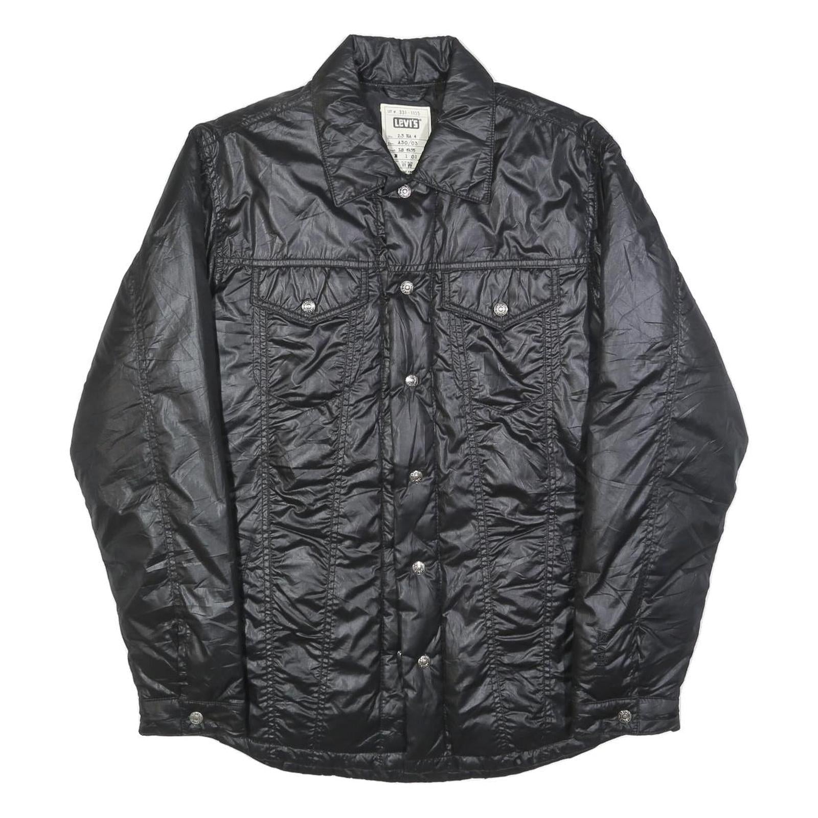 Buy LEVI'S Mens Black Button Jacket M Polyester Blend Plain Casual Classic Stylish Refurbished - $57.19 LEVI'S Mens Black Button Jacket M Polyester Blend Plain Casual Classic Stylish Refurbished - N/A refurbished available on Cerqular