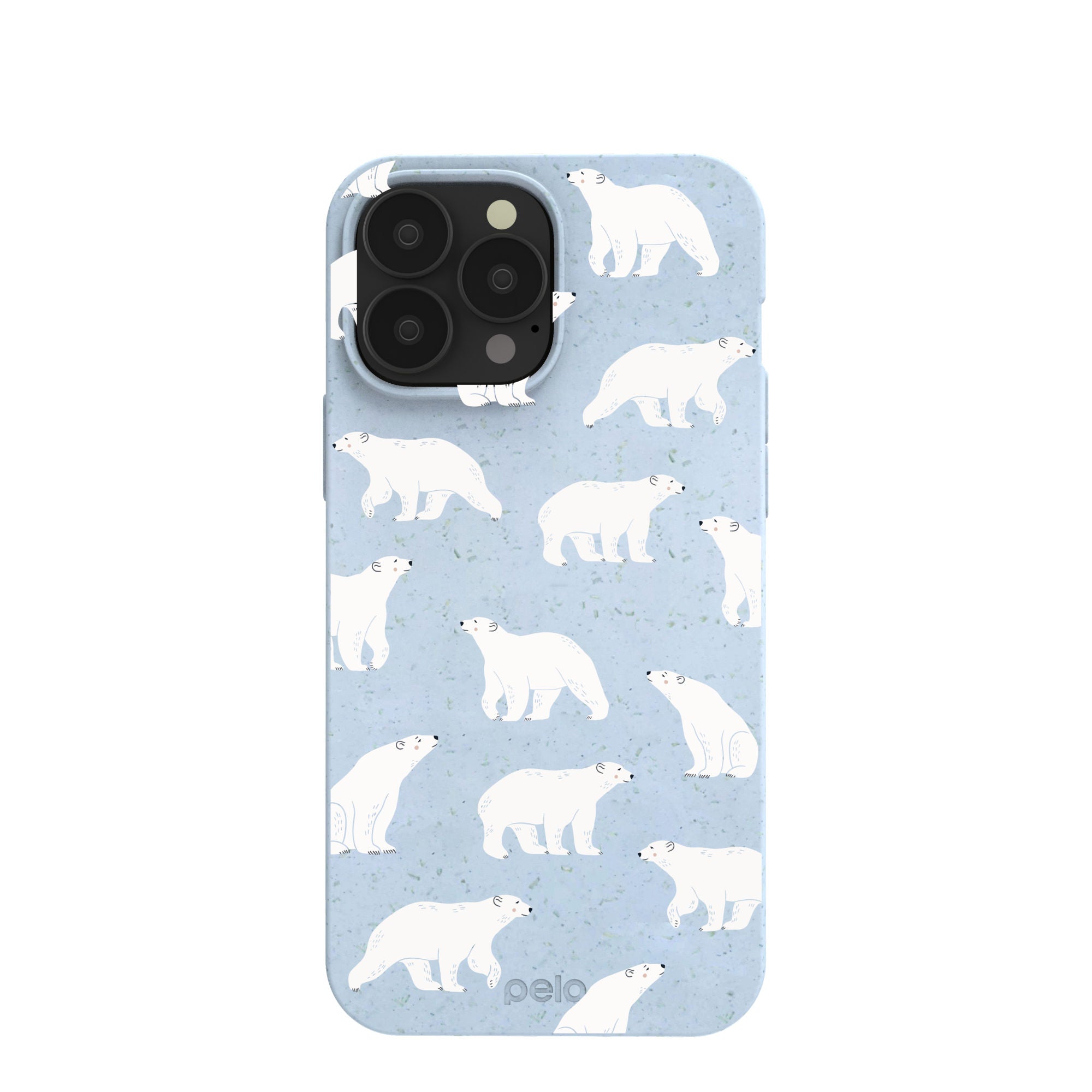 Powder Blue Ice Bears iPhone 13 Pro Max Case Refurbished - Pela Case refurbished available on Cerqular