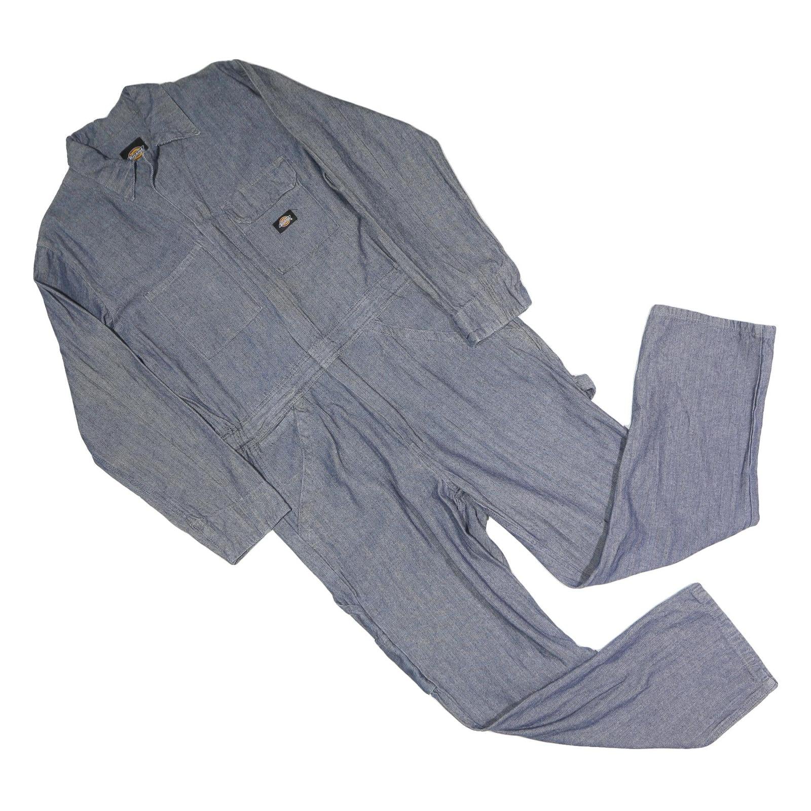 DICKIES Mens Blue Cotton Blend Regular Fit Dungarees M W35 L29 Workwear Refurbished - N/A refurbished available on Cerqular