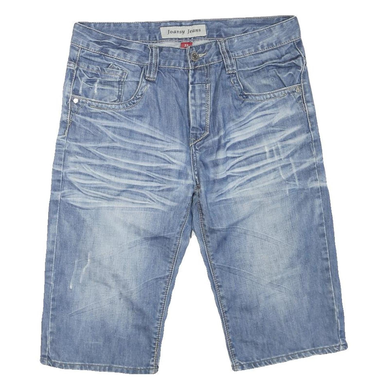 JOANSY JEANS Womens Denim Blue Casual Shorts M W33 Stylish Pockets Refurbished - N/A refurbished available on Cerqular