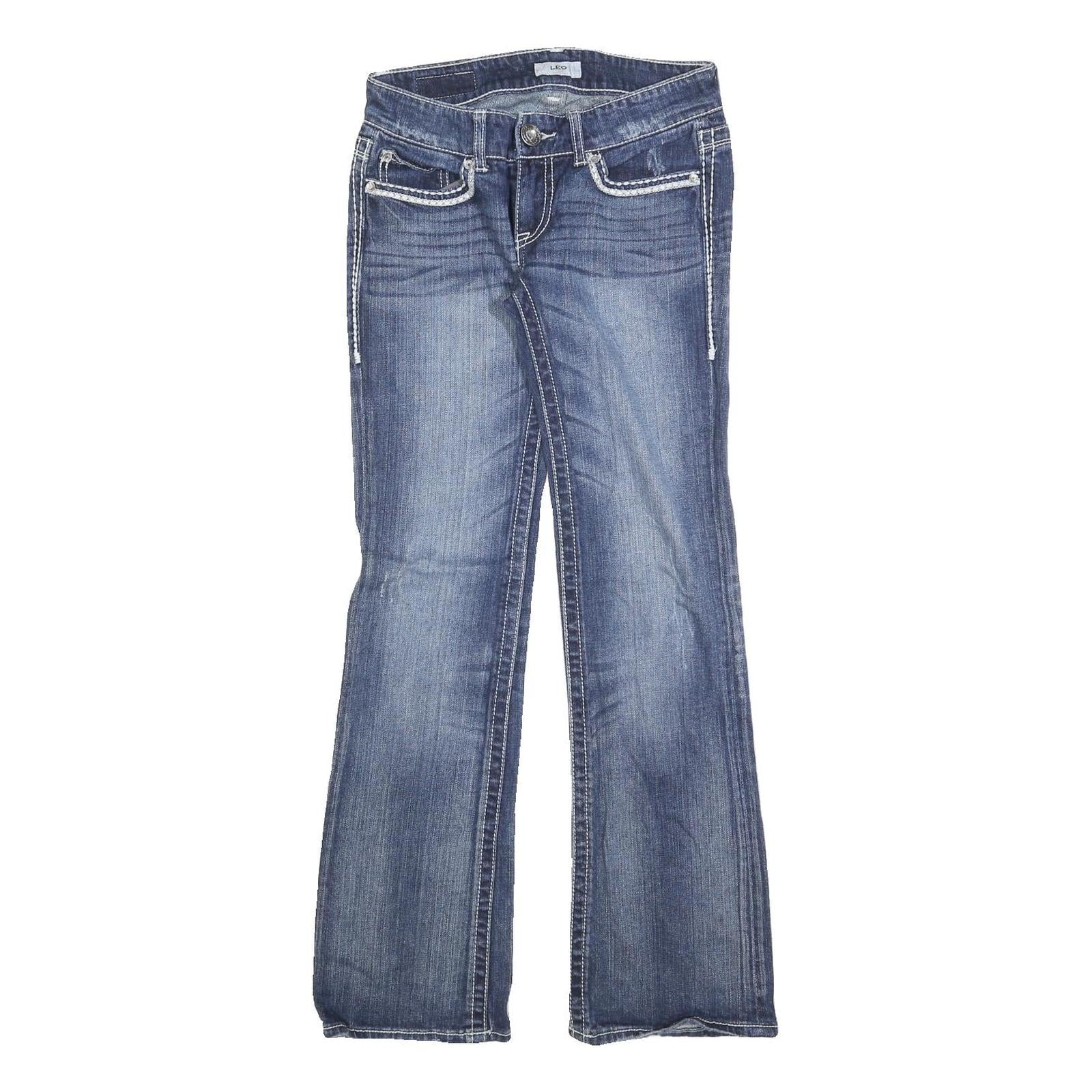DAYTRIP Womens Blue Regular Bootcut Denim Jeans W30 L30 Stylish Stitching Refurbished - N/A refurbished available on Cerqular