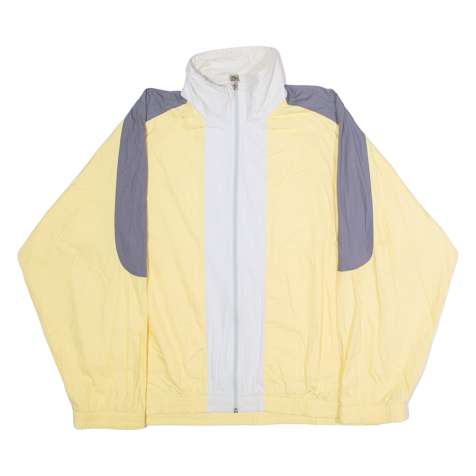 RODEO Mens Windbreaker Jacket Yellow 90s Colourblock L Refurbished - N/A refurbished available on Cerqular