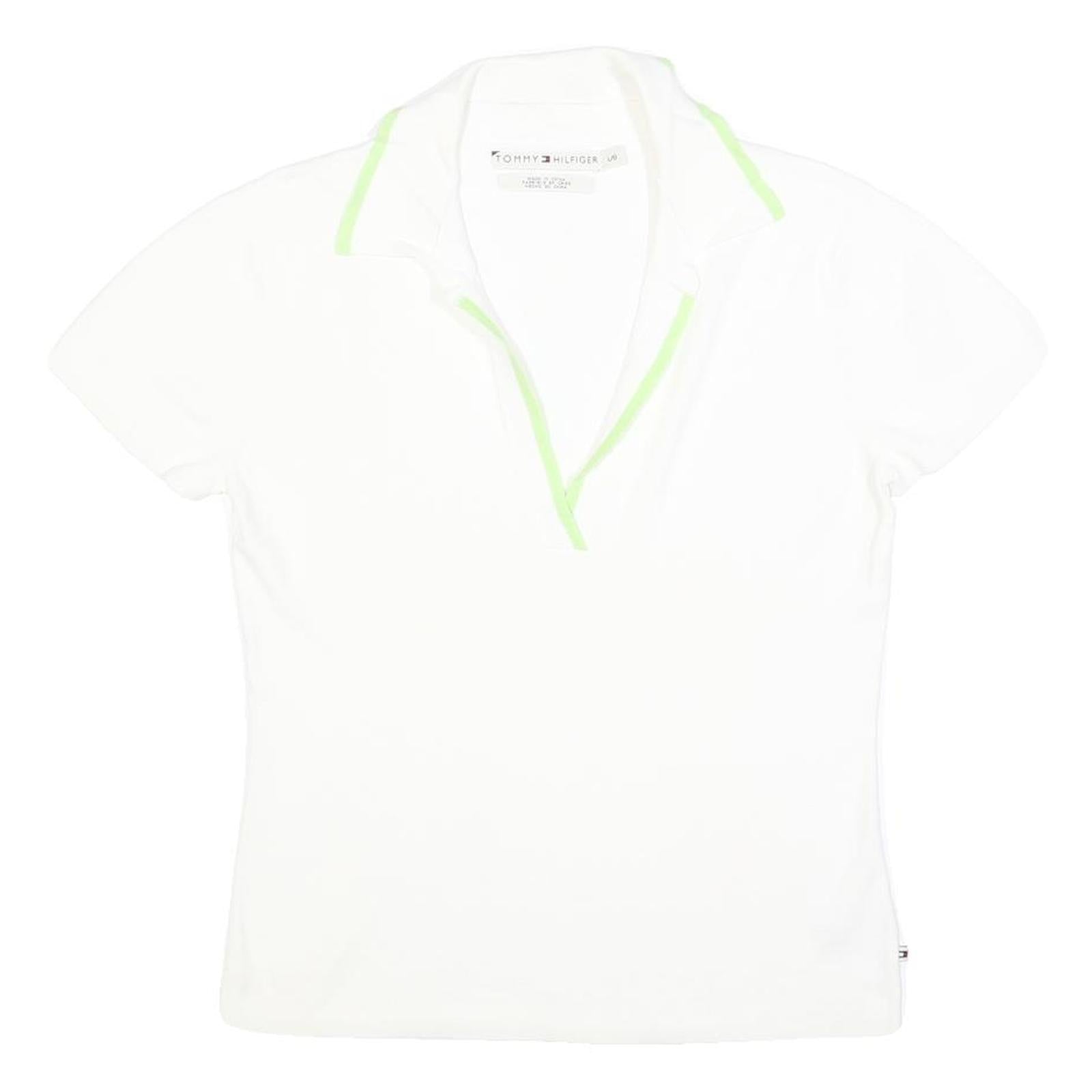Buy TOMMY HILFIGER Womens White Polo Shirt L Cotton Blend Short Sleeve Casual Refurbished - $33.79 TOMMY HILFIGER Womens White Polo Shirt L Cotton Blend Short Sleeve Casual Refurbished - N/A refurbished available on Cerqular