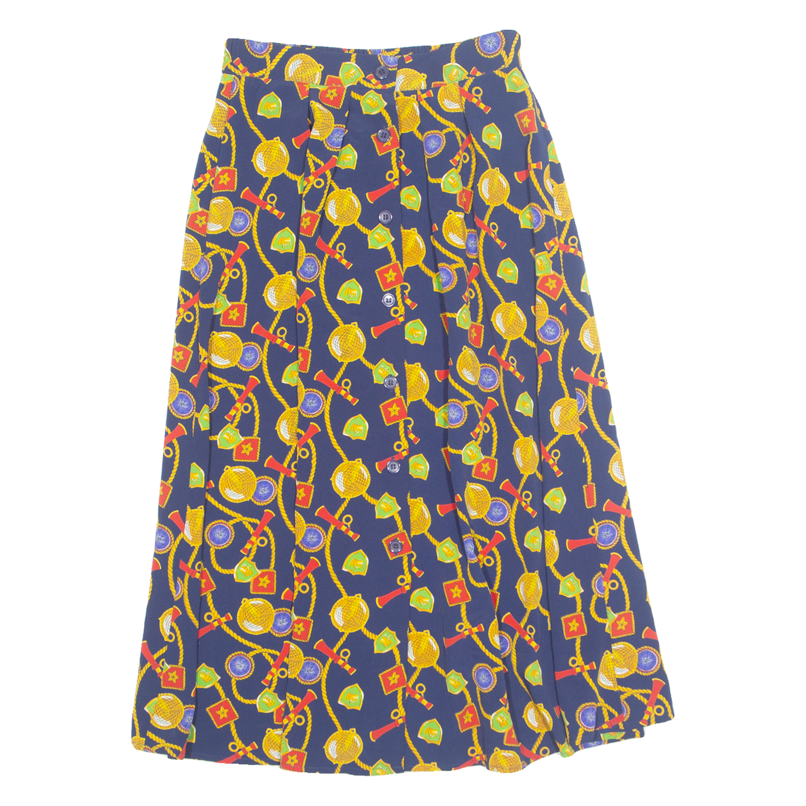 Buy Womens A-Line Skirt Blue Midi 90s Crazy Pattern S Refurbished - $18.19 Womens A-Line Skirt Blue Midi 90s Crazy Pattern S Refurbished - N/A refurbished available on Cerqular
