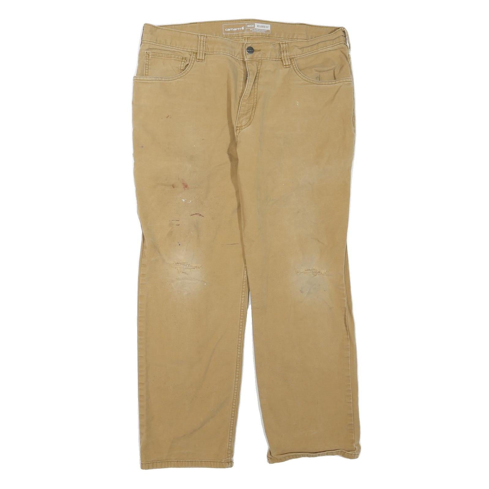 Buy CARHARTT Mens Jeans Beige Regular Straight Denim W36 L27 Workwear Zip Closure Refurbished - $49.39 CARHARTT Mens Jeans Beige Regular Straight Denim W36 L27 Workwear Zip Closure Refurbished - N/A refurbished available on Cerqular