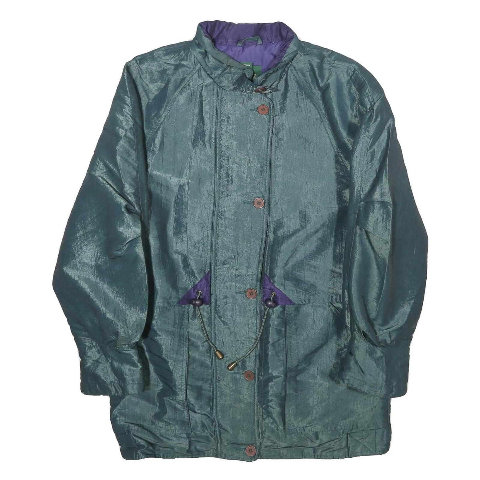 CABIN CREEK Womens Green & Purple Zip Jacket S Polyamide Blend Casual Refurbished - N/A refurbished available on Cerqular