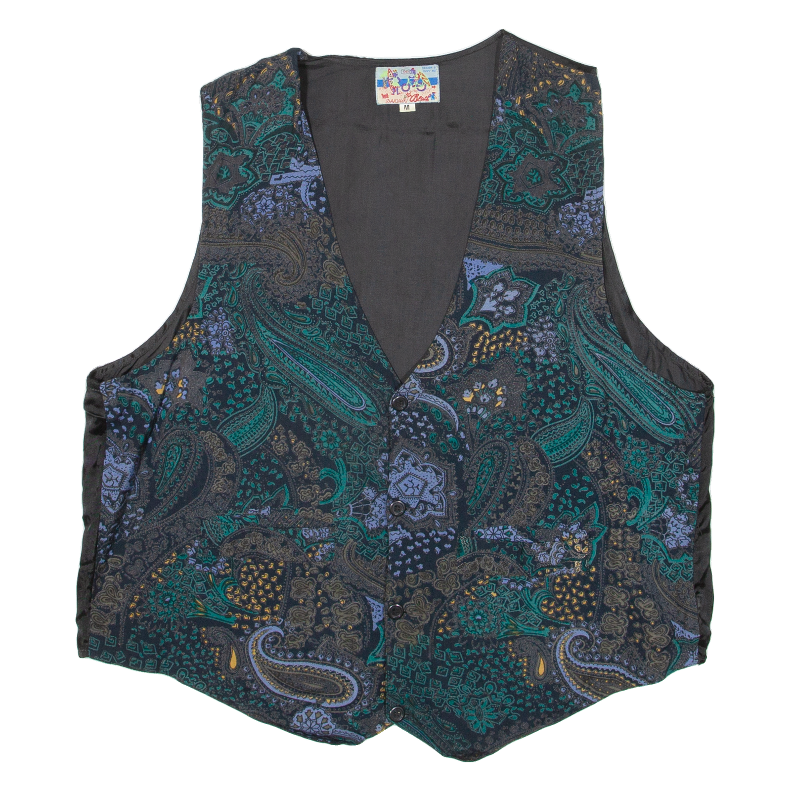 Mens Blazer Waistcoat Green Paisley M Refurbished - N/A refurbished available on Cerqular