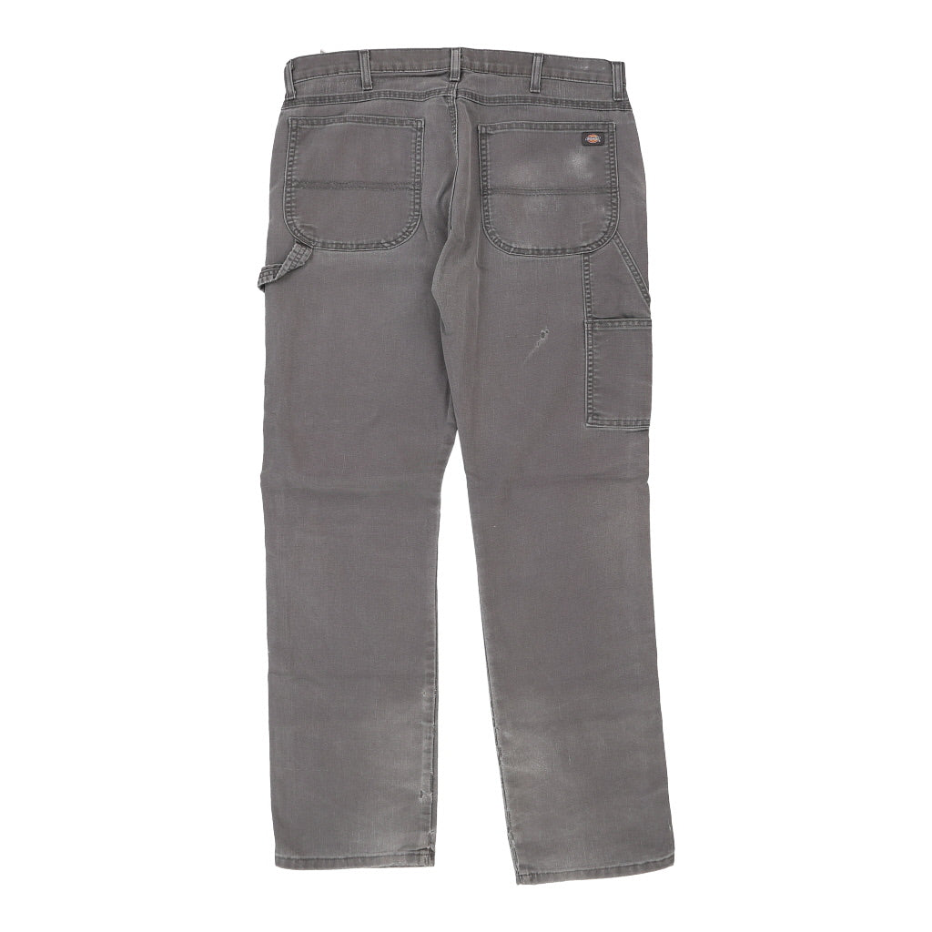 Dickies Carpenter Trousers - 36W 32L Grey Cotton Refurbished - Thrifted (note: this is a term often used to describe second- refurbished available on Cerqular