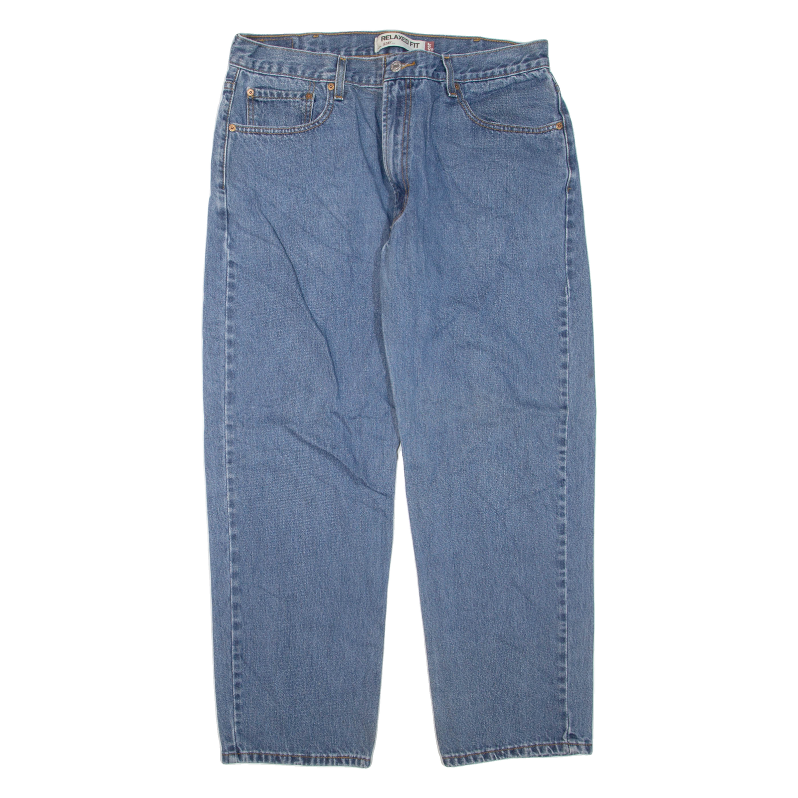 LEVI'S 550 Jeans Womens Blue Relaxed Tapered W38 L30 Refurbished - N/A refurbished available on Cerqular