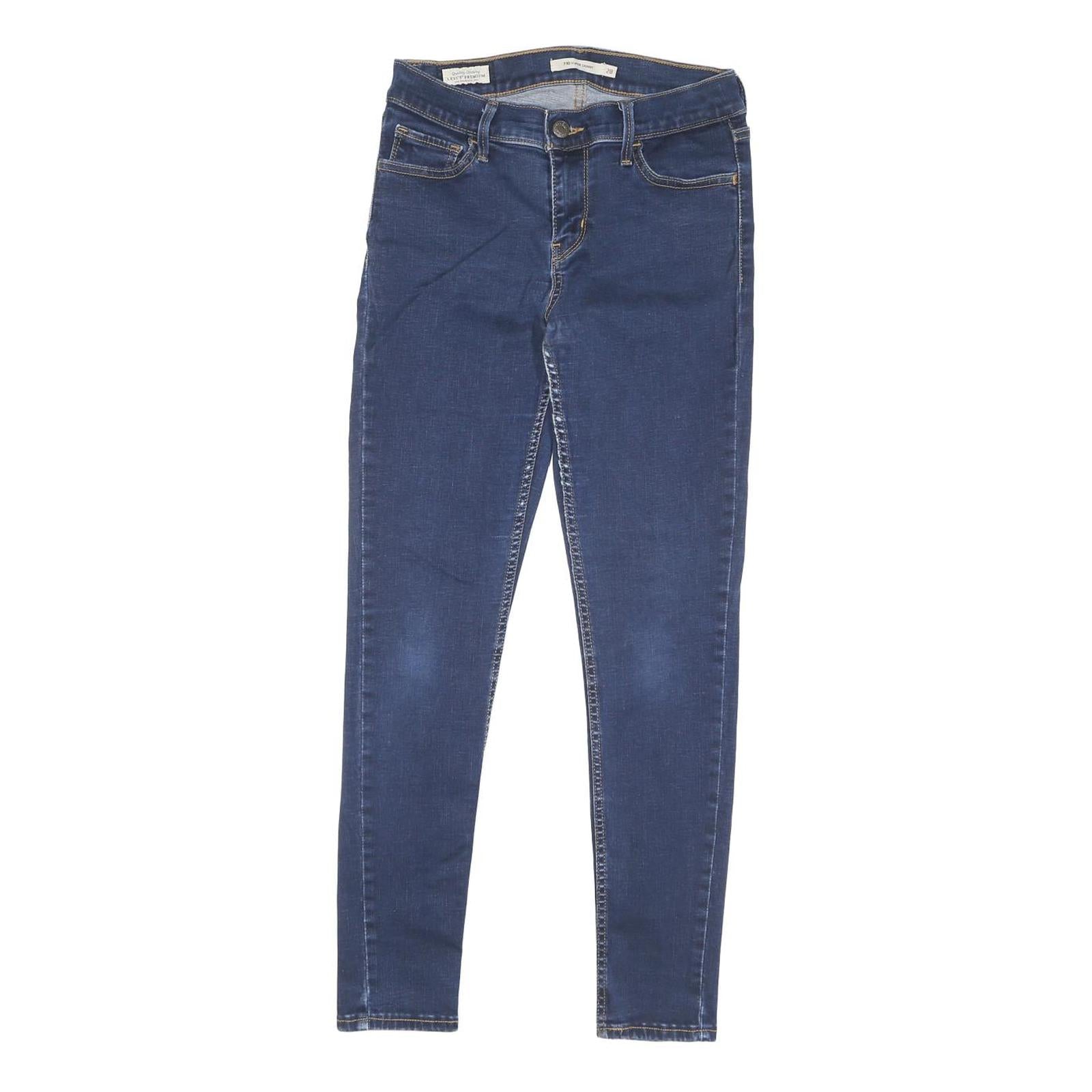 LEVI'S Womens Slim Blue Denim Slim Jeans W28 L27 Stretch Classic Fit Zip Closure Refurbished - N/A refurbished available on Cerqular