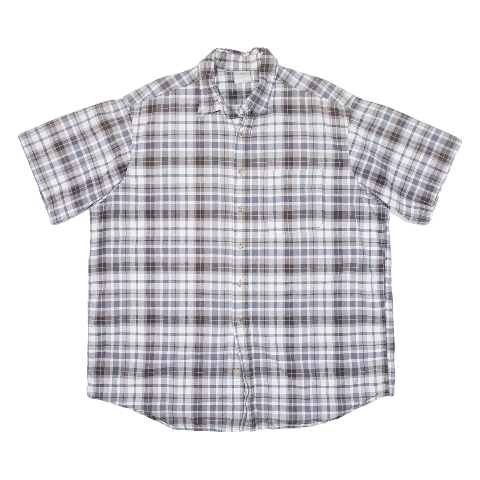 CARHARTT Mens Shirt Grey Check XL Refurbished - N/A refurbished available on Cerqular