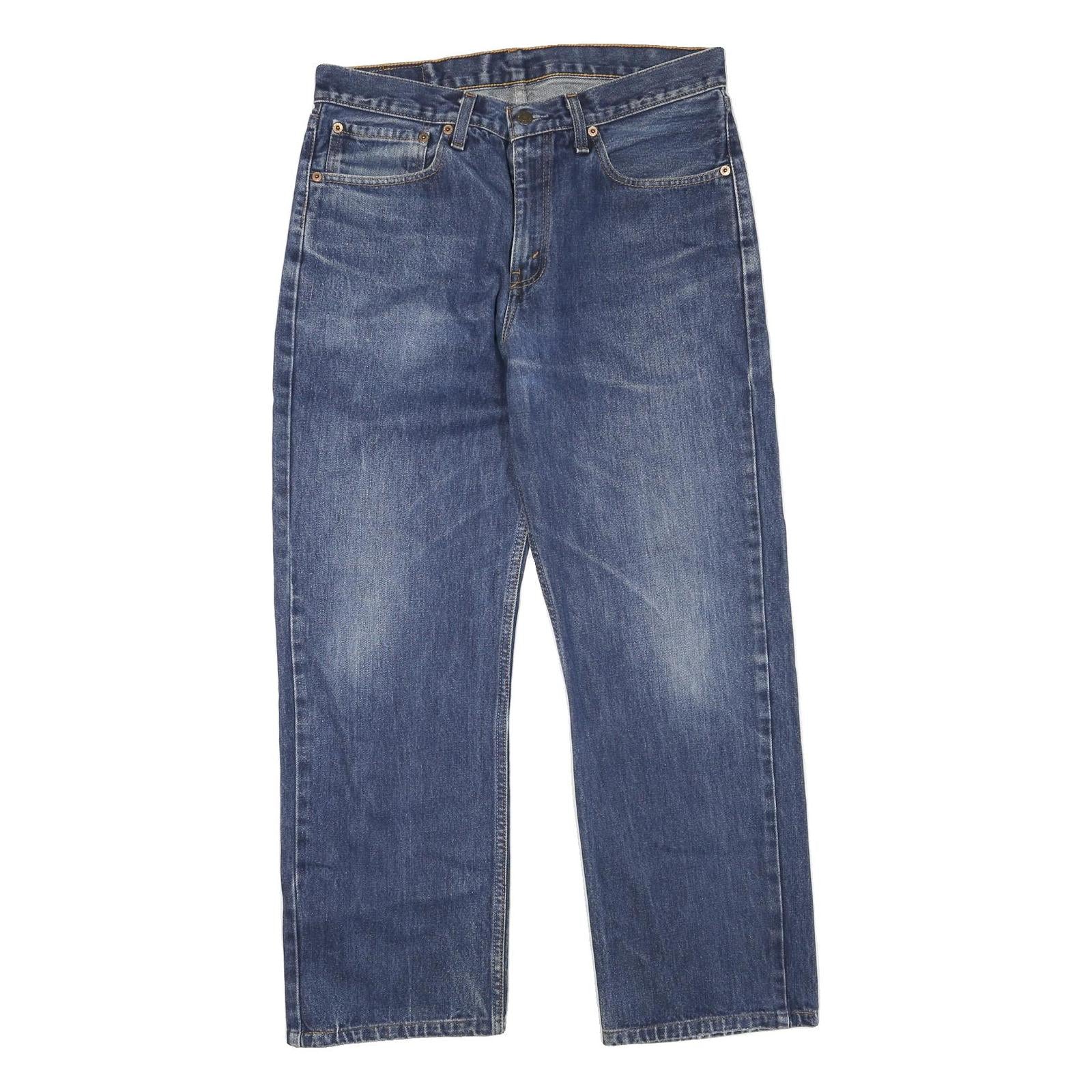 LEVI'S 751 Mens Jeans Blue Regular Straight Denim Medium W33 L27 Classic Fit Refurbished - N/A refurbished available on Cerqular