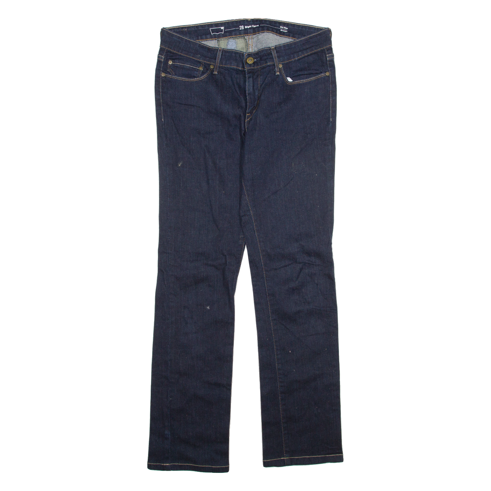 LEVI'S Womens Jeans Blue Regular Straight W28 L28 Refurbished - N/A refurbished available on Cerqular