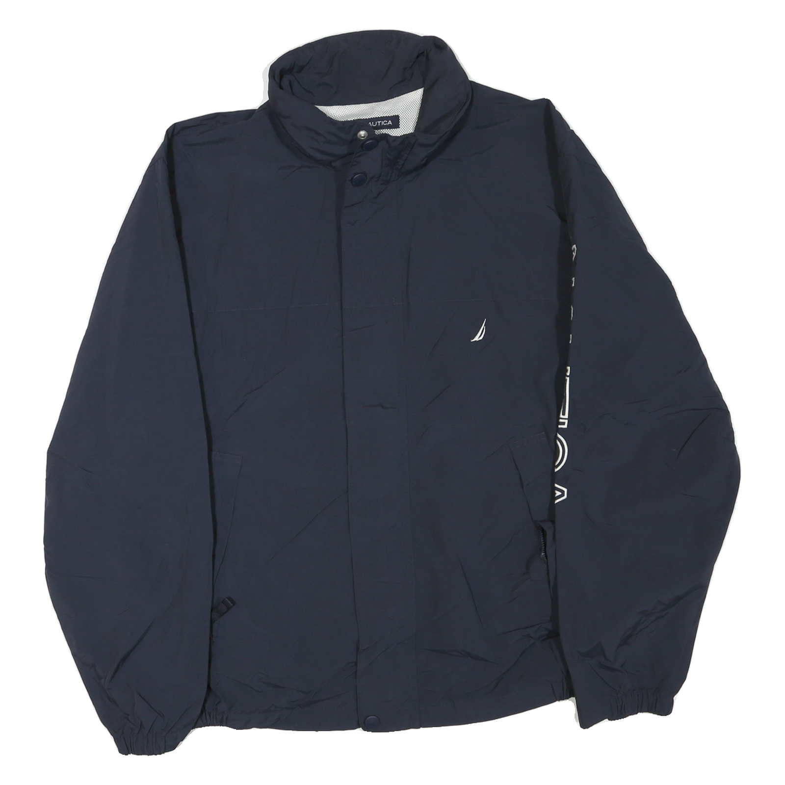 Buy NAUTICA Mens Navy Blue Zip Jacket XL Polyester Blend Plain Nautica Sleeve Logo Refurbished - $36.39 NAUTICA Mens Navy Blue Zip Jacket XL Polyester Blend Plain Nautica Sleeve Logo Refurbished - N/A refurbished available on Cerqular