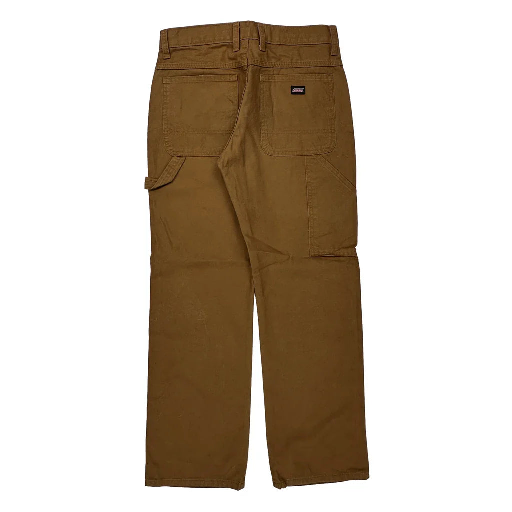 Dickies Carpenter Trousers - 30W 30L Brown Cotton Refurbished - Thrifted (note: this is a term often used to describe second- refurbished available on Cerqular