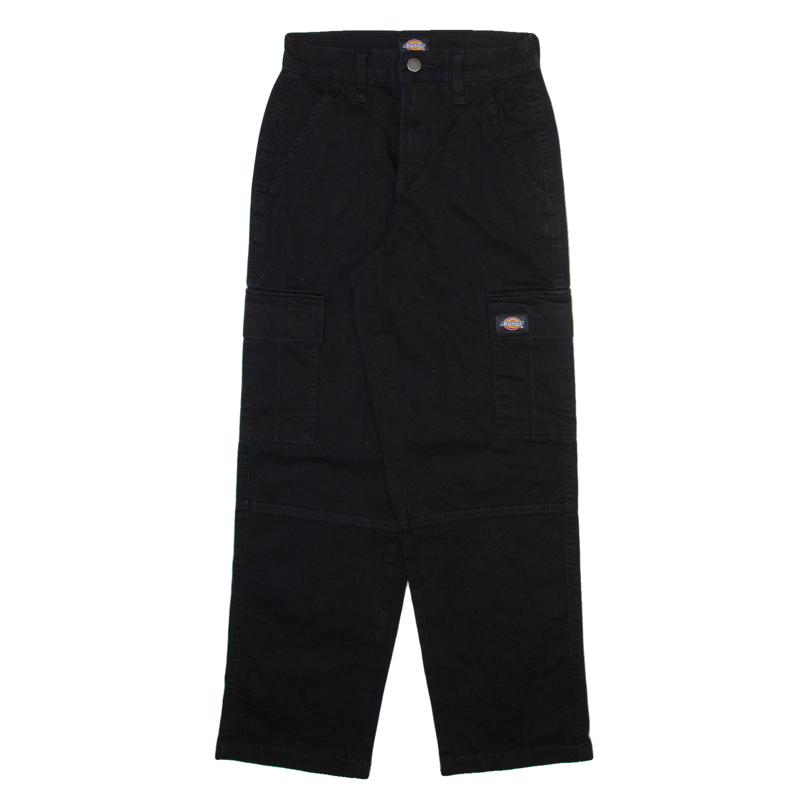 DICKIES Cargo Womens Trousers Black Relaxed Straight W24 L27 Refurbished - N/A refurbished available on Cerqular