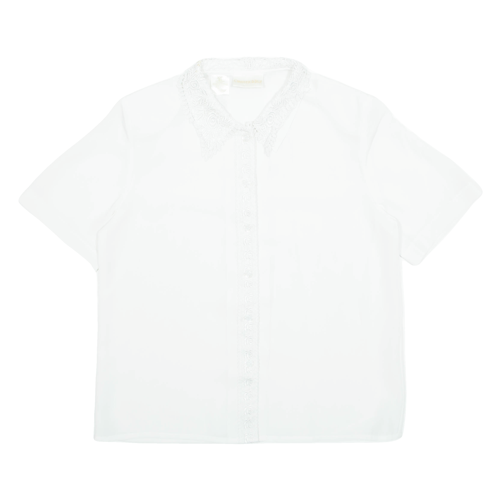 CHRISTIE & JILL Womens Shirt White Collared M Refurbished - N/A refurbished available on Cerqular