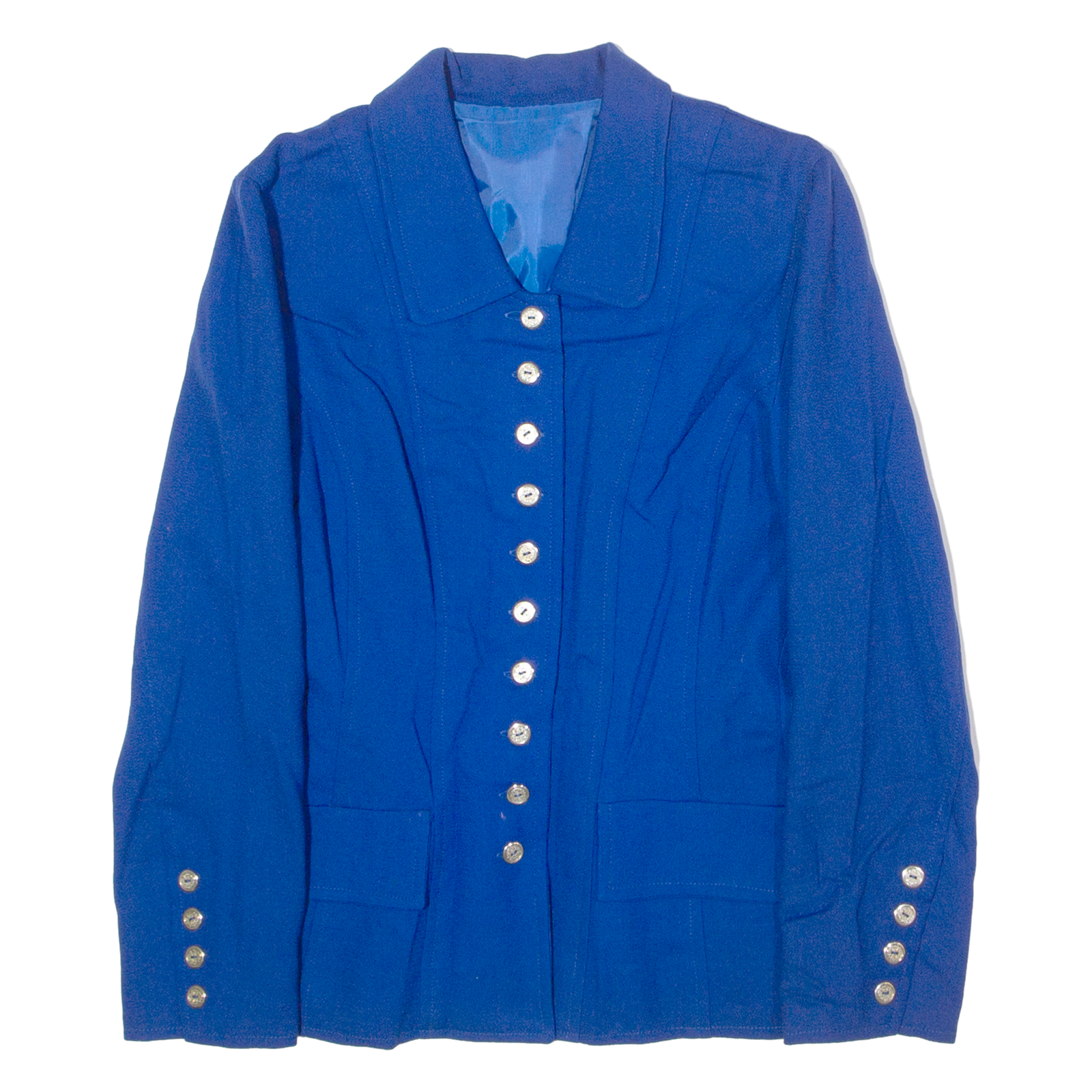 Womens Blazer Jacket Blue 80s S Refurbished - N/A refurbished available on Cerqular