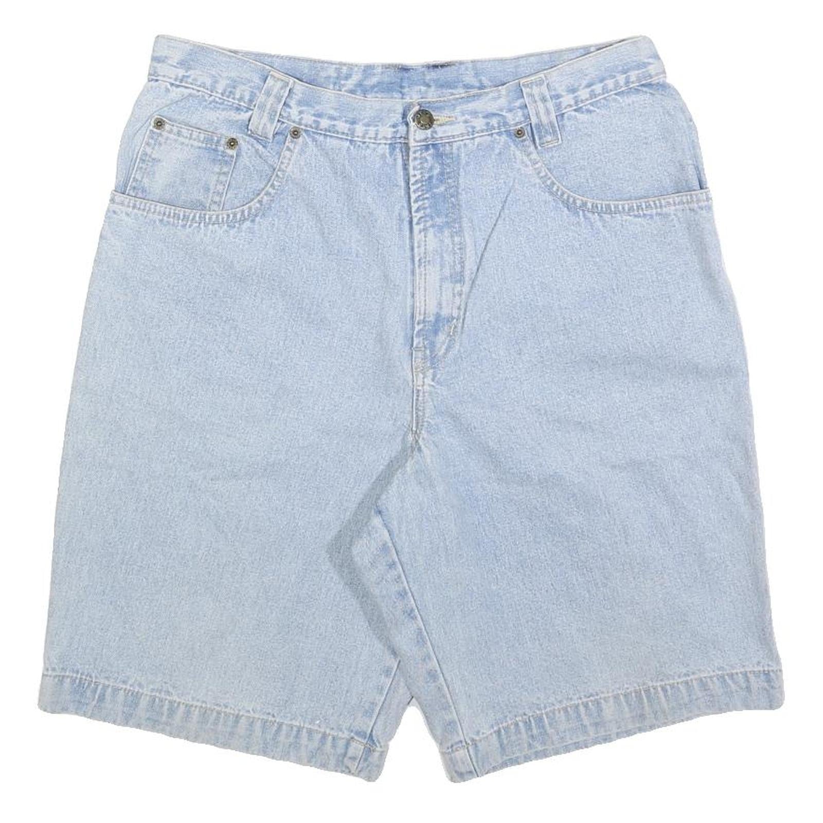 JEPS Mens Light Blue Denim Casual Shorts M W34 Cotton Blend Summer Wear Refurbished - N/A refurbished available on Cerqular