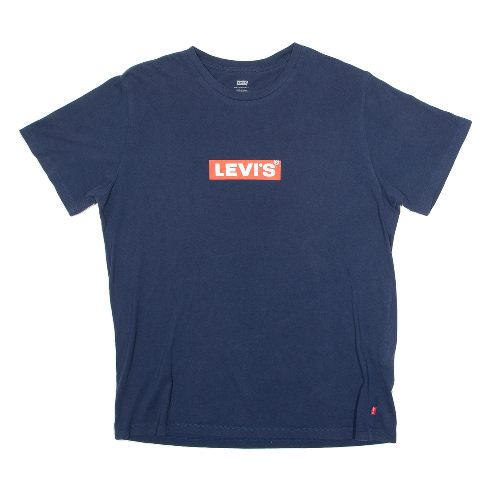 LEVI'S Mens T-Shirt Blue Crew Neck L Refurbished - N/A refurbished available on Cerqular
