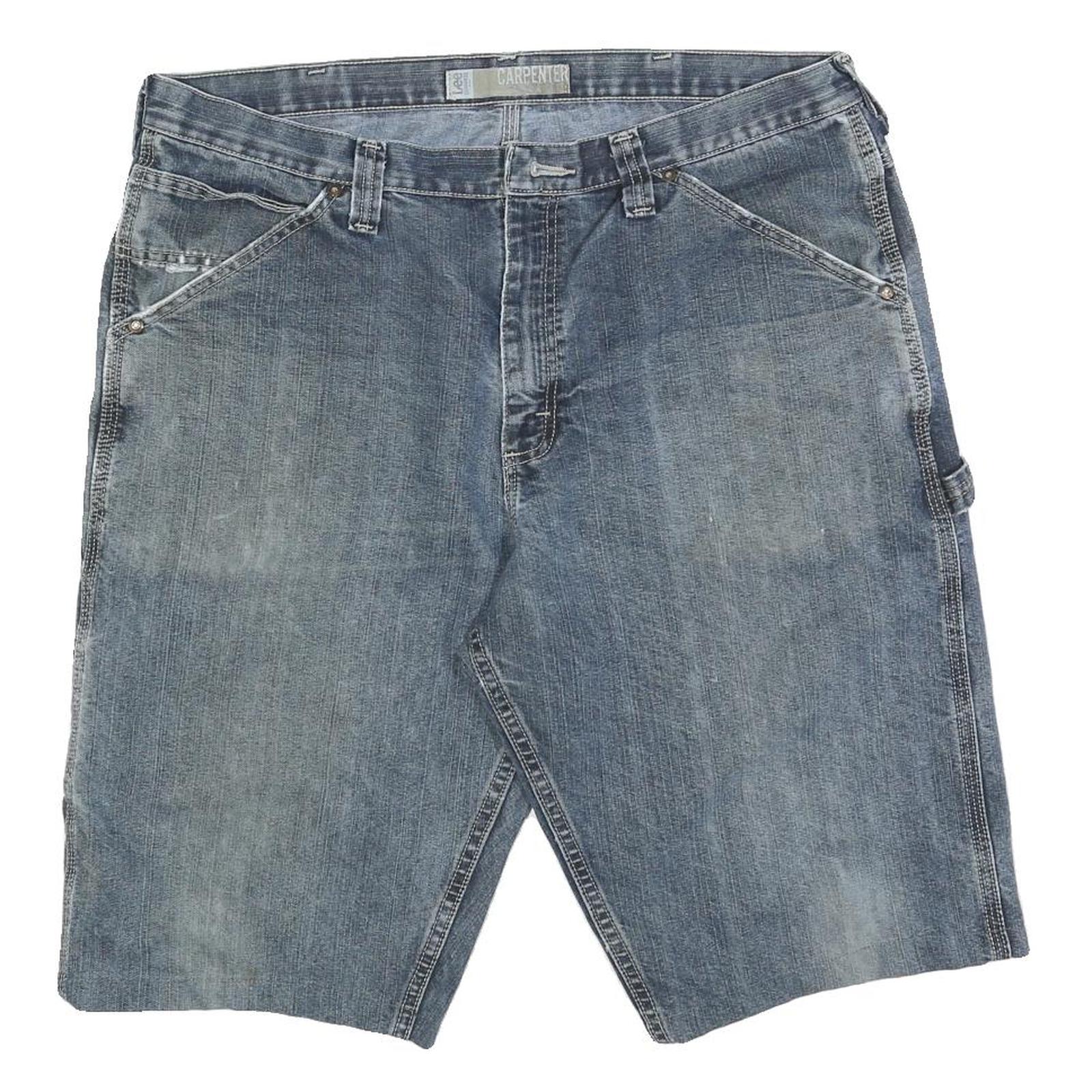 LEE Mens Denim Blue Casual Carpenter Shorts XL W38 Cotton Blend Comfort Fit Refurbished - N/A refurbished available on Cerqular