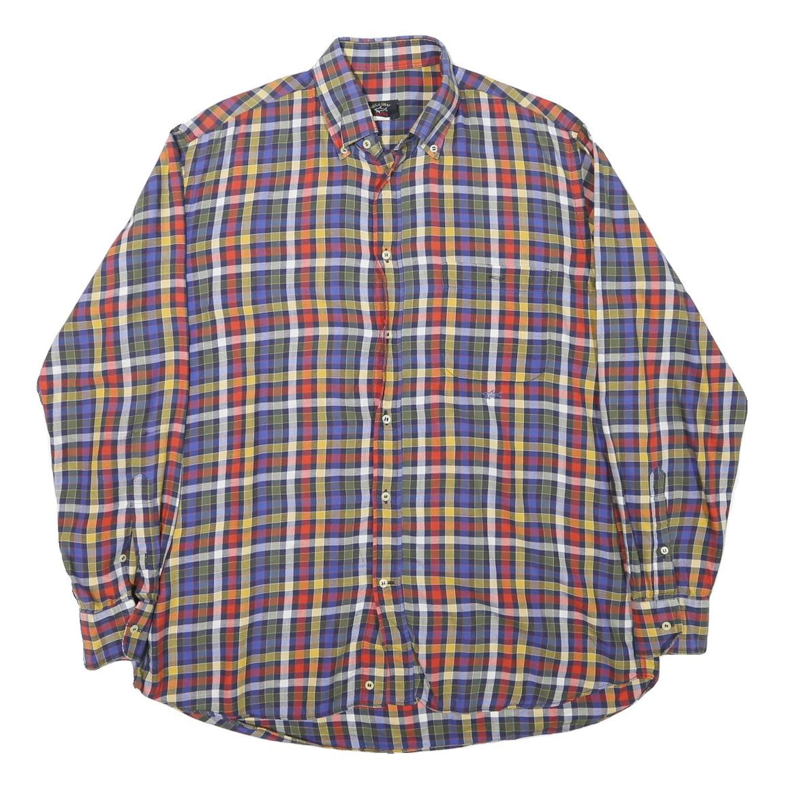 Buy PAUL & SHARK Mens Multicolour Check Shirt L Button-Down Collar Long Sleeve Refurbished - $49.39 PAUL & SHARK Mens Multicolour Check Shirt L Button-Down Collar Long Sleeve Refurbished - N/A refurbished available on Cerqular