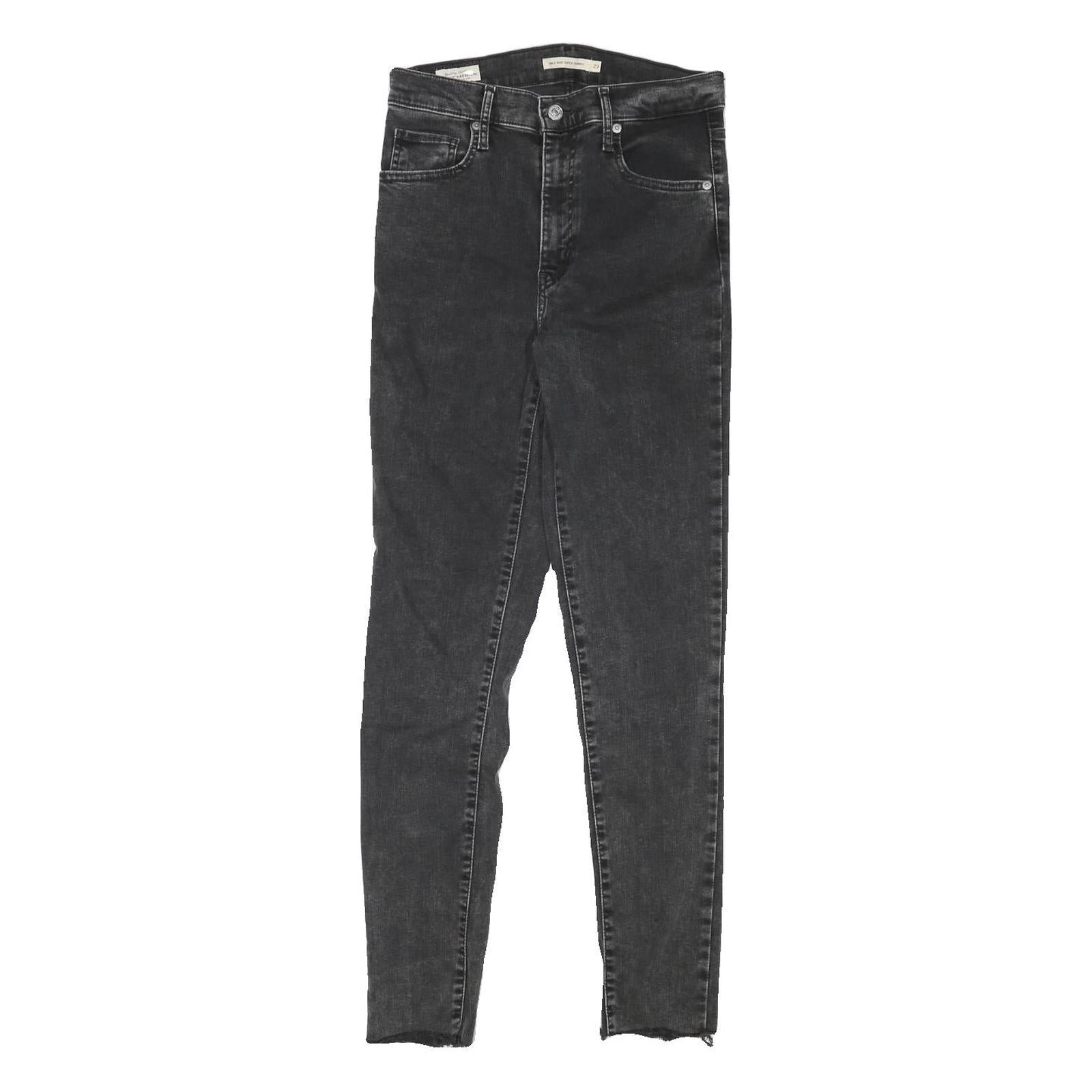 LEVI'S Womens Jeans Black Slim Skinny Denim Medium W27 L29 Stretch Cotton Blend Refurbished - N/A refurbished available on Cerqular