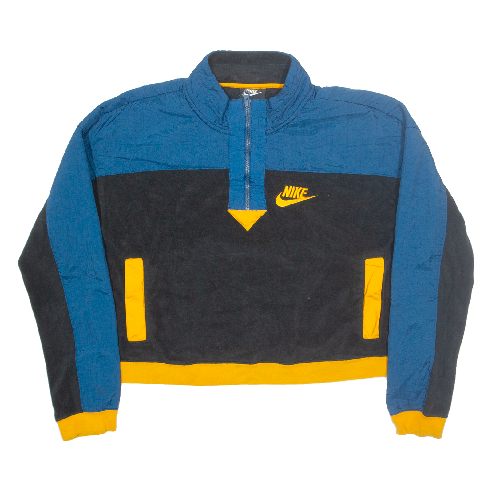 NIKE Cropped Womens Pullover Jacket Black Colourblock M Refurbished - N/A refurbished available on Cerqular