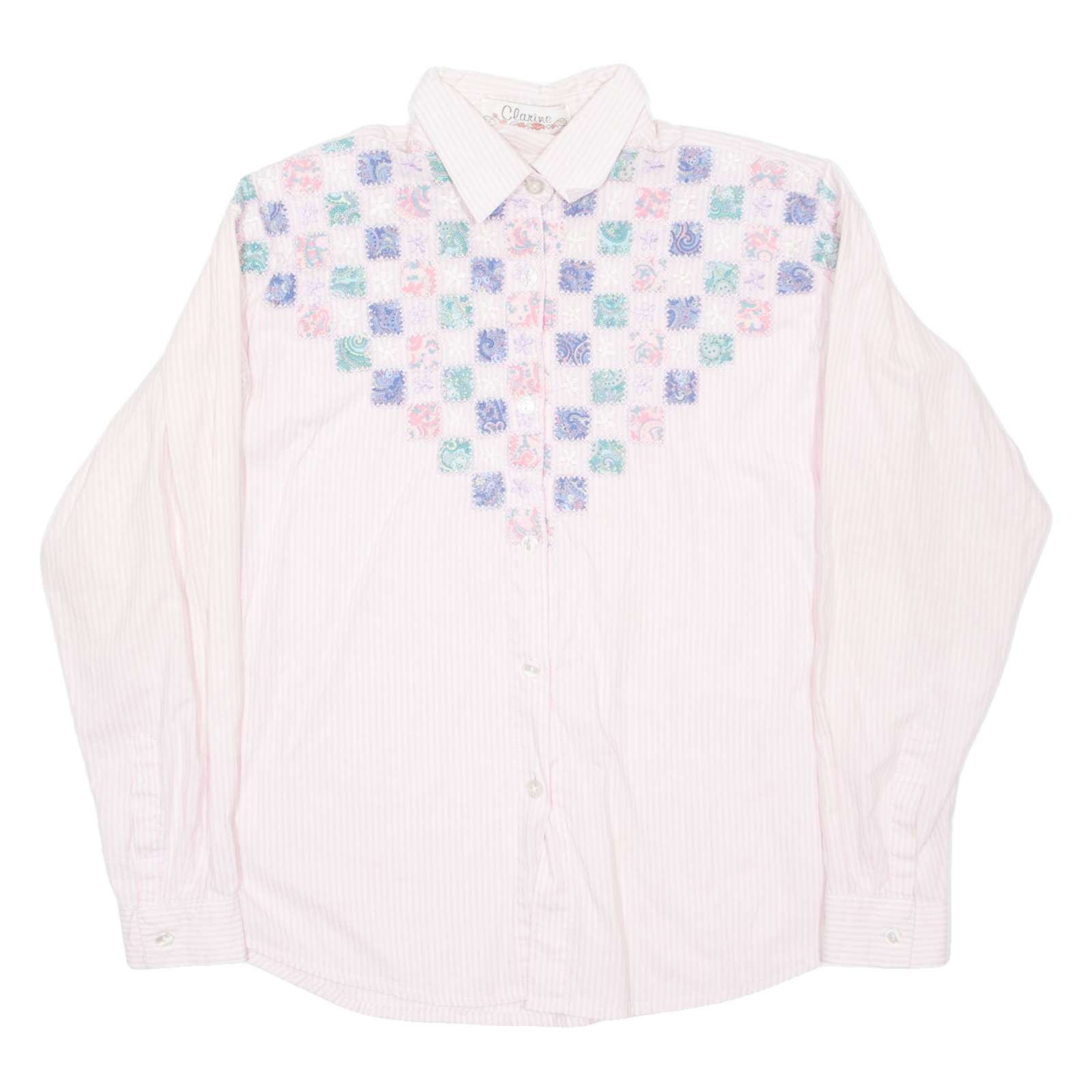 Buy CLANINE Womens Shirt Pink Striped Long Sleeve M Refurbished - $16.89 CLANINE Womens Shirt Pink Striped Long Sleeve M Refurbished - N/A refurbished available on Cerqular