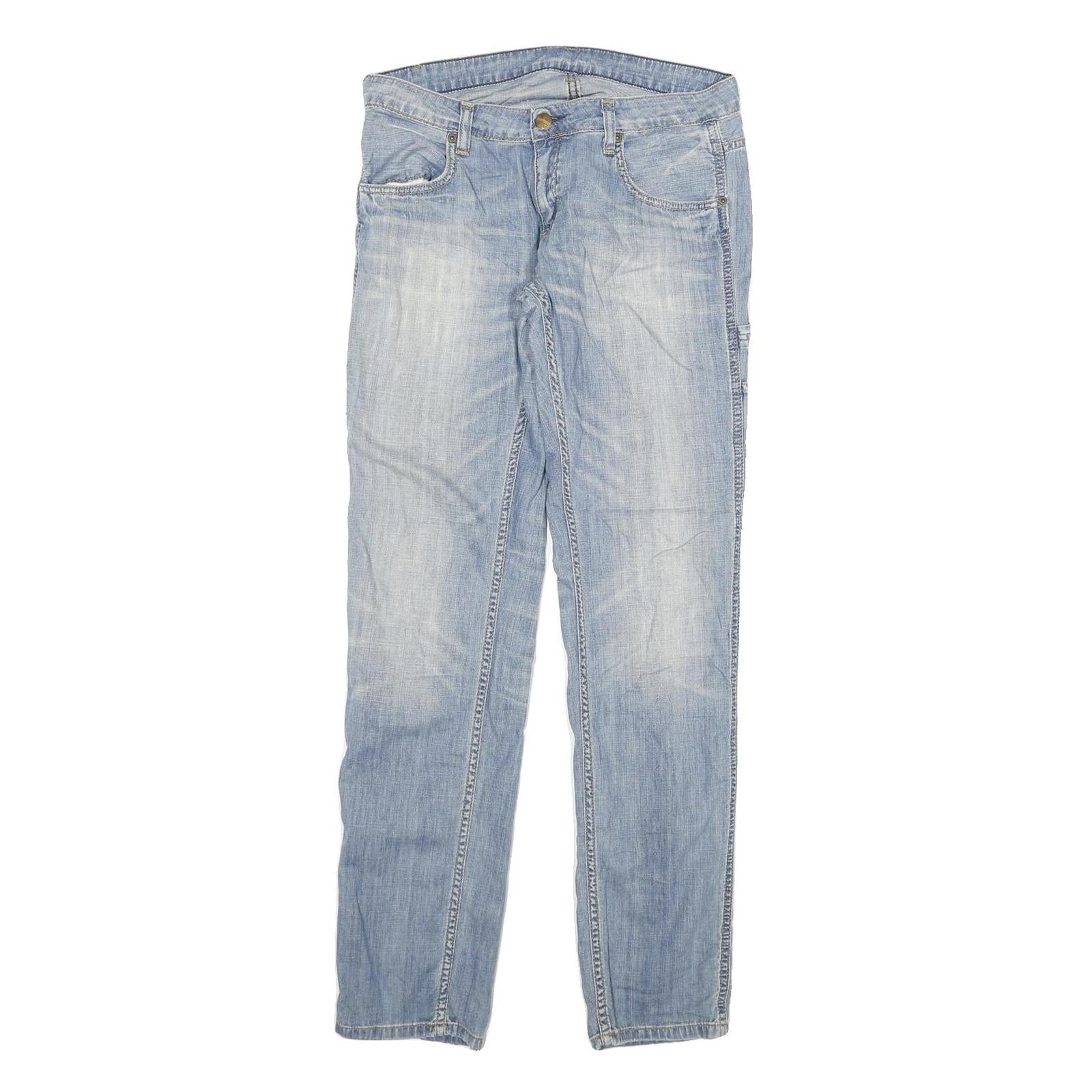 CARHARTT Womens Jeans Blue Regular Straight Denim Rinse W28 L32 Workwear Refurbished - N/A refurbished available on Cerqular