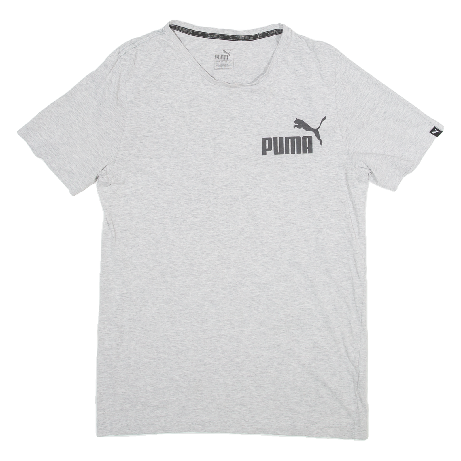PUMA Mens T-Shirt Grey M Refurbished - N/A refurbished available on Cerqular