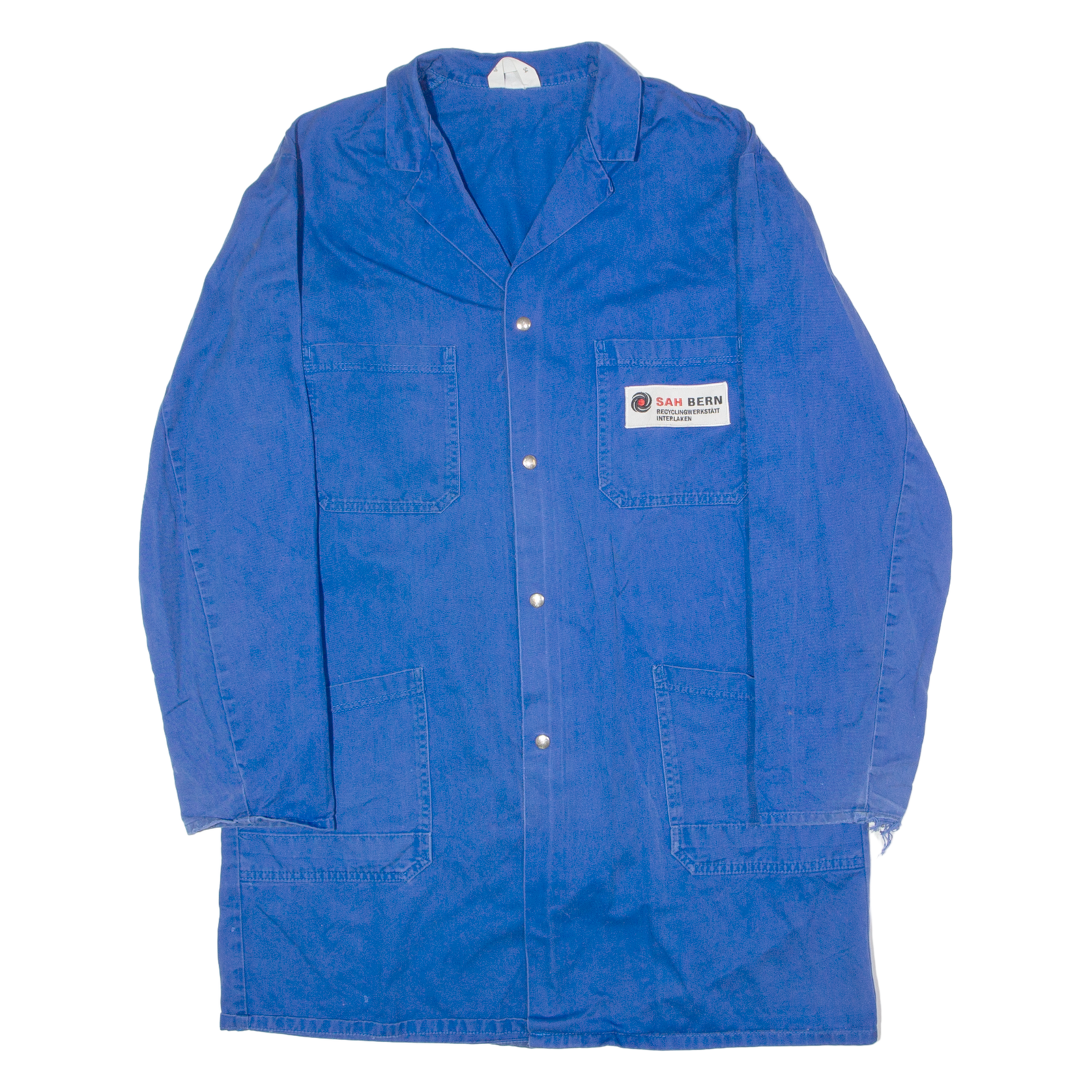 LUTTEURS SAH Bern Swiss Workwear Mens Chore Coat Blue Twill 90s L Refurbished - N/A refurbished available on Cerqular