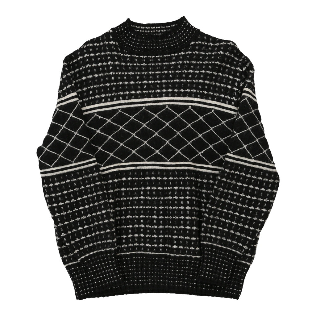 Kenzo Jumper - Large Black & White Merino Wool | Size: x-large Refurbished - N/A (Preloved Designer is not a specific brand, it refurbished available on Cerqular