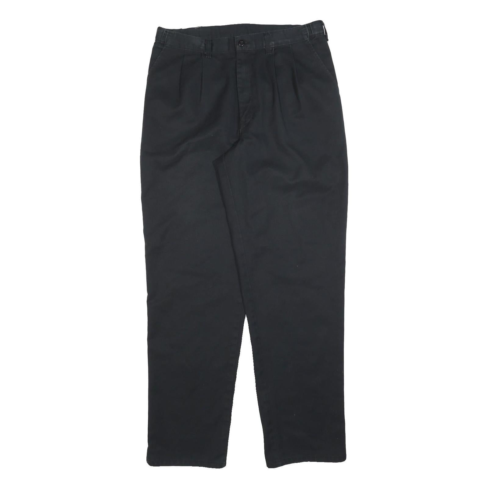 DICKIES Mens Cotton Blend Black Regular Straight Trousers W34 L34 Workwear Zip Refurbished - N/A refurbished available on Cerqular