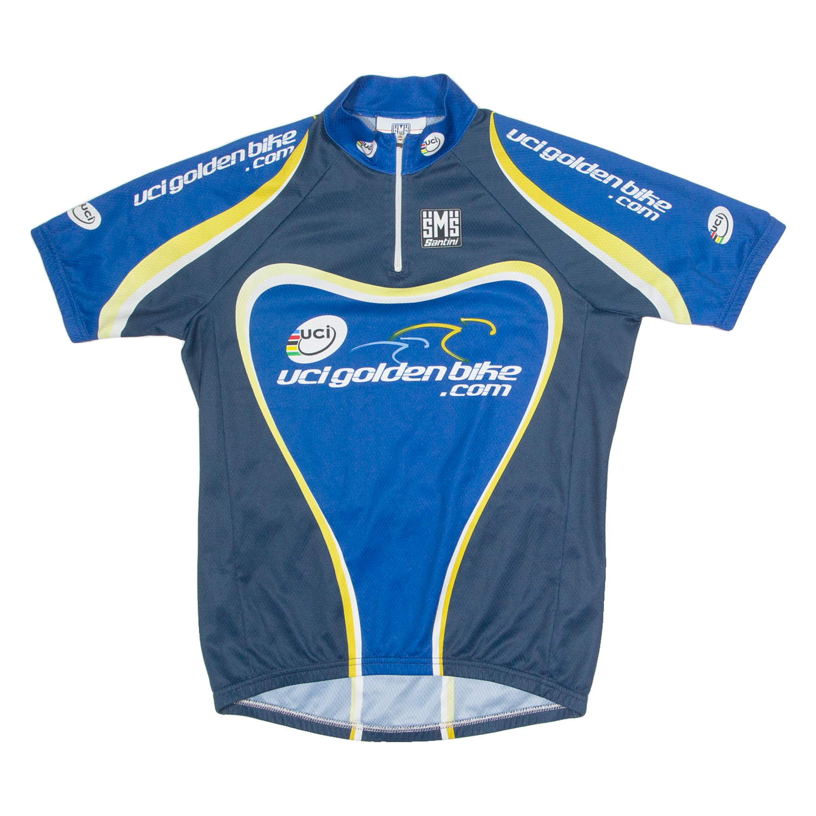 SANTINI Cycling Mens Jersey Blue 1/4 Zip M Refurbished - N/A refurbished available on Cerqular