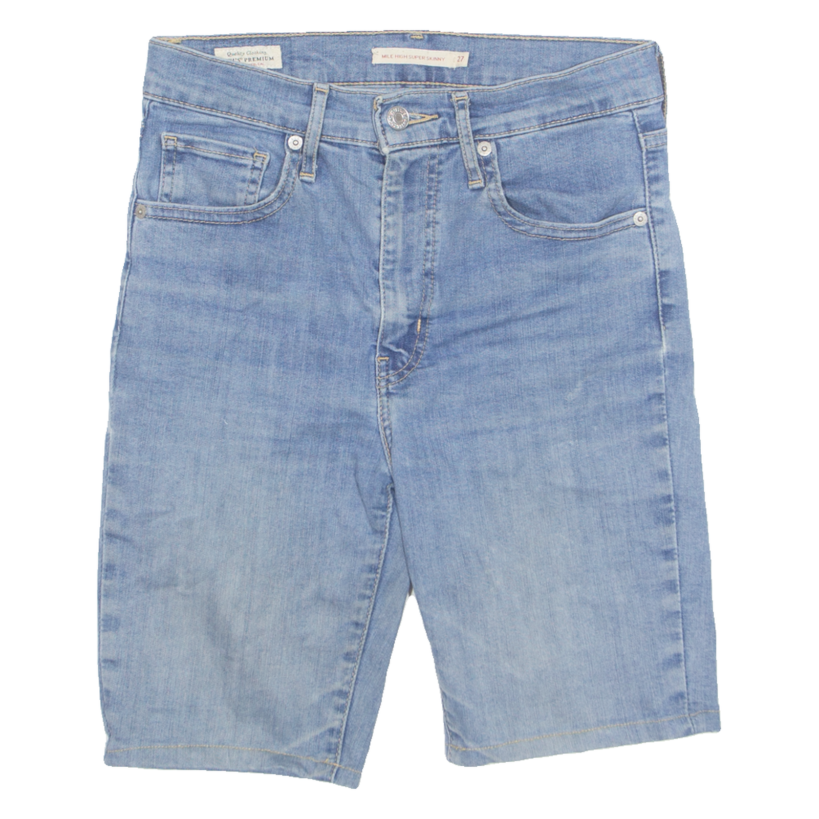 LEVI'S Premium E Stretch Mens Denim Shorts Blue S W28 Refurbished - N/A refurbished available on Cerqular