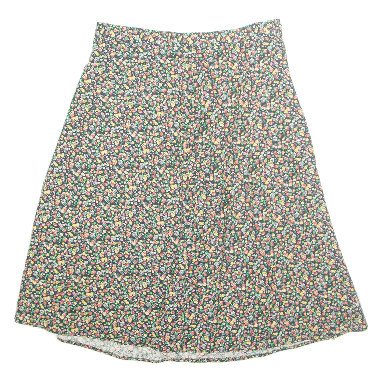 Womens A-Line Skirt Green Midi Floral M Refurbished - N/A refurbished available on Cerqular
