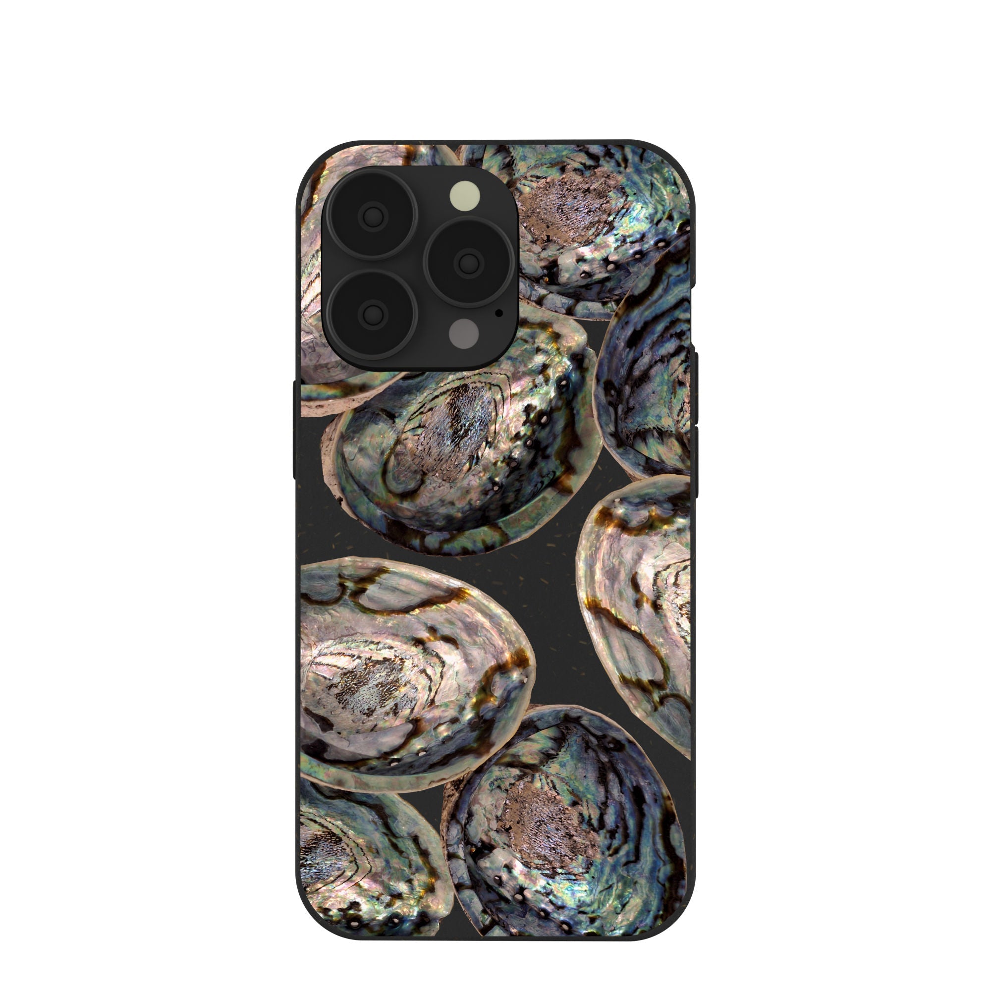 Black Abalone Shells iPhone 13 Pro Case Refurbished - Pela Case refurbished available on Cerqular