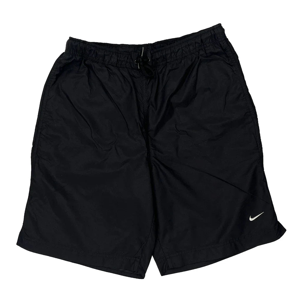 Nike Swim Shorts - Small Black Polyester Refurbished - Thrifted (note: this is a term often used to describe second- refurbished available on Cerqular