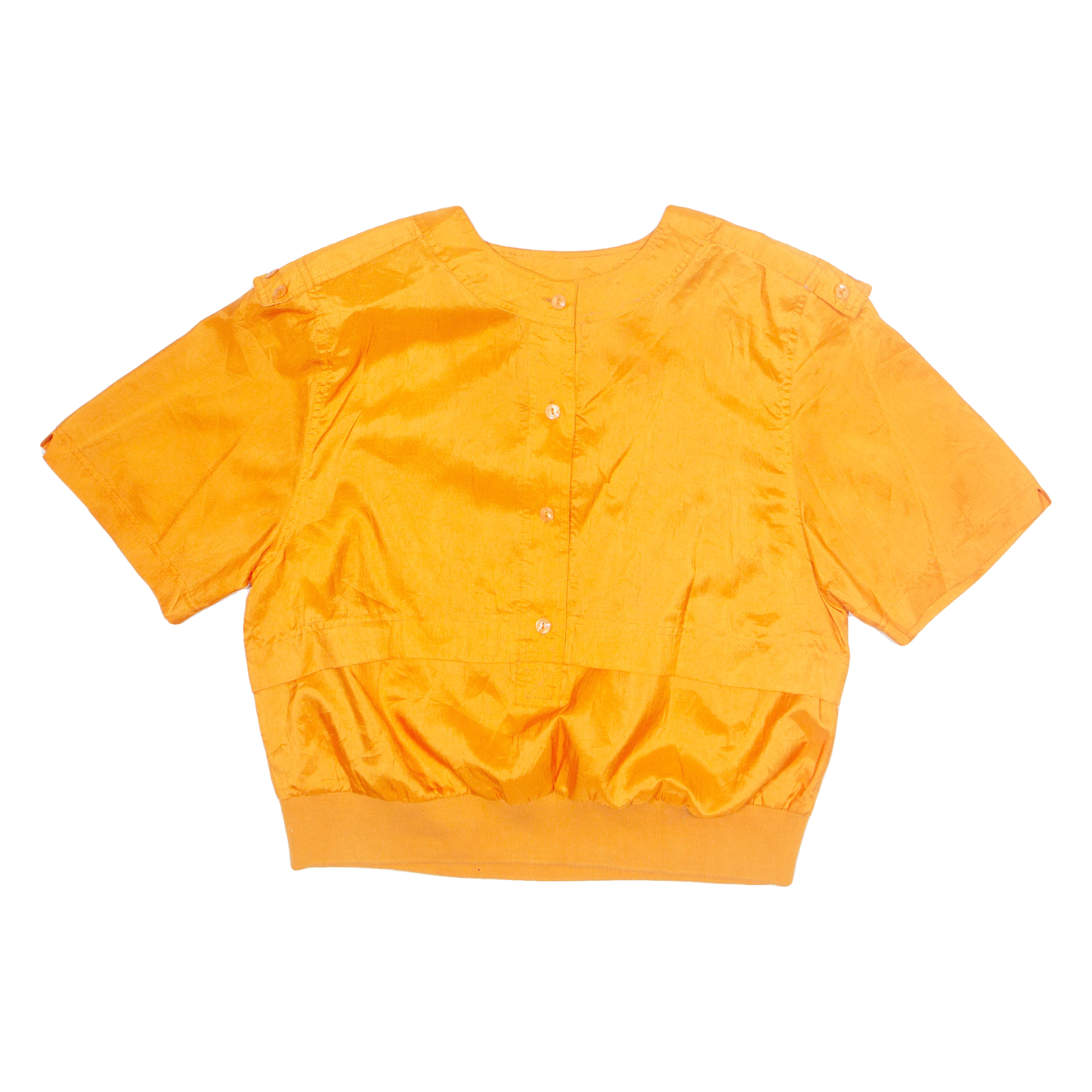 CHRISTIE & JILL Womens Blouse Orange Collared M Refurbished - N/A refurbished available on Cerqular