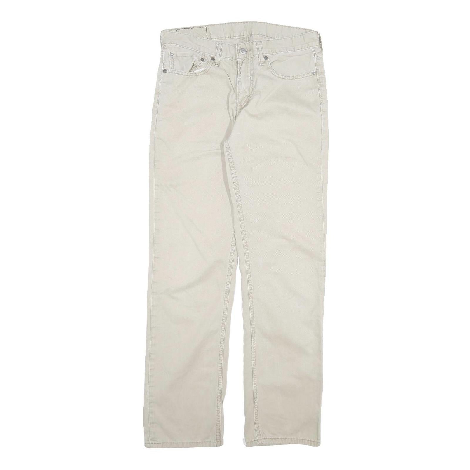 LEVI'S 514 Mens Jeans Slim Straight Denim Beige W31 L32 Classic Cotton Blend Refurbished - N/A refurbished available on Cerqular