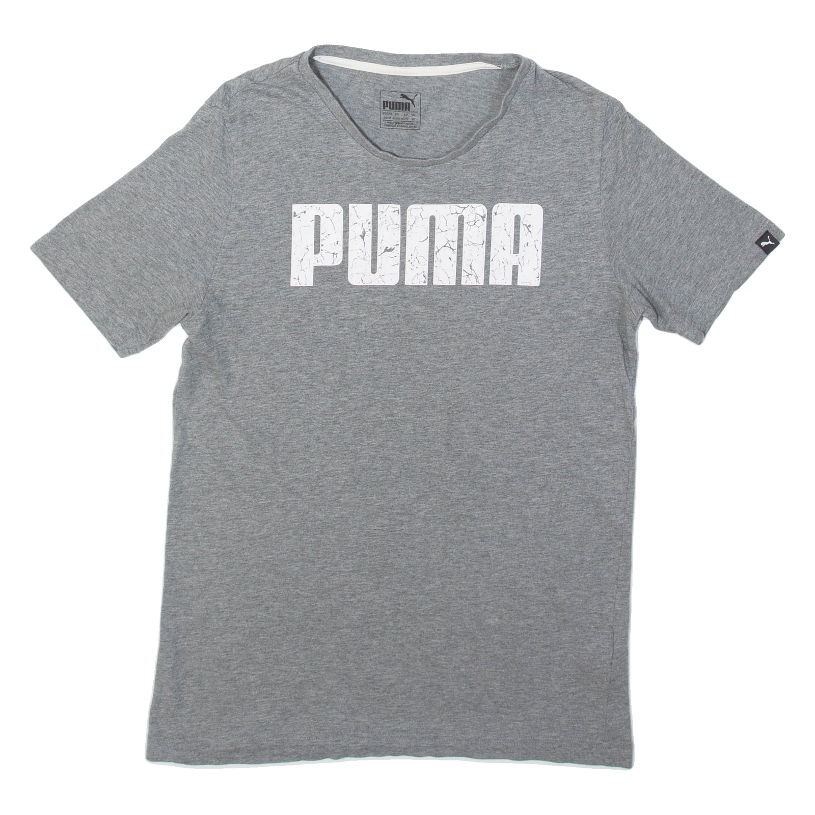 PUMA Cracked Mens T-Shirt Grey XS Refurbished - N/A refurbished available on Cerqular