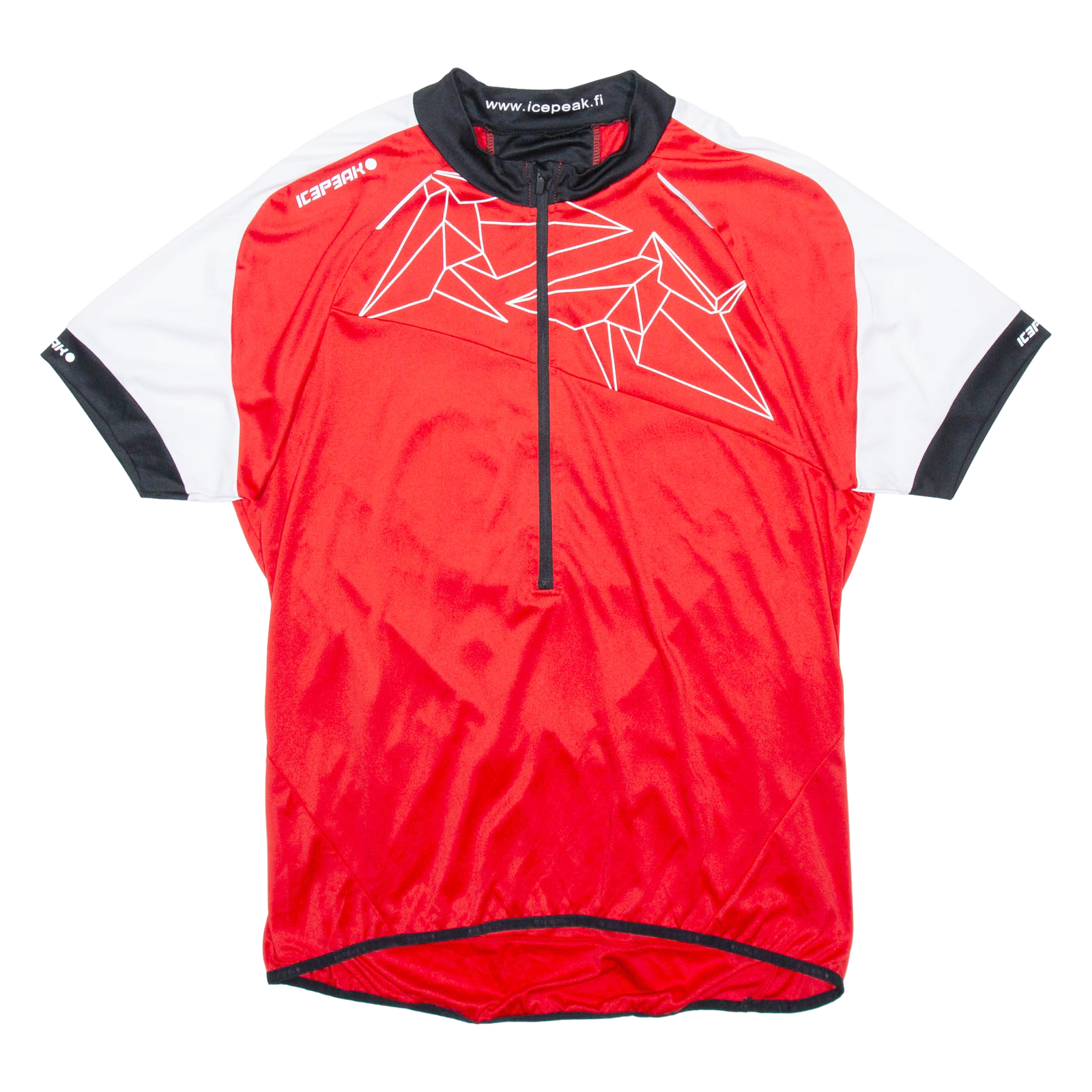 ICE PEAK Cycling Mens Jersey Red 1/2 Zip XL Refurbished - N/A refurbished available on Cerqular