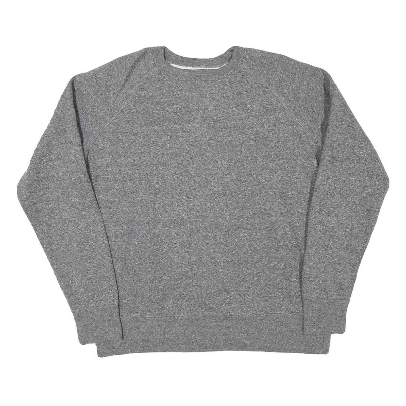 CHAMPION Mens Grey Cotton Blend Crew Neck M Classic Logo Sweatshirt Refurbished - N/A refurbished available on Cerqular