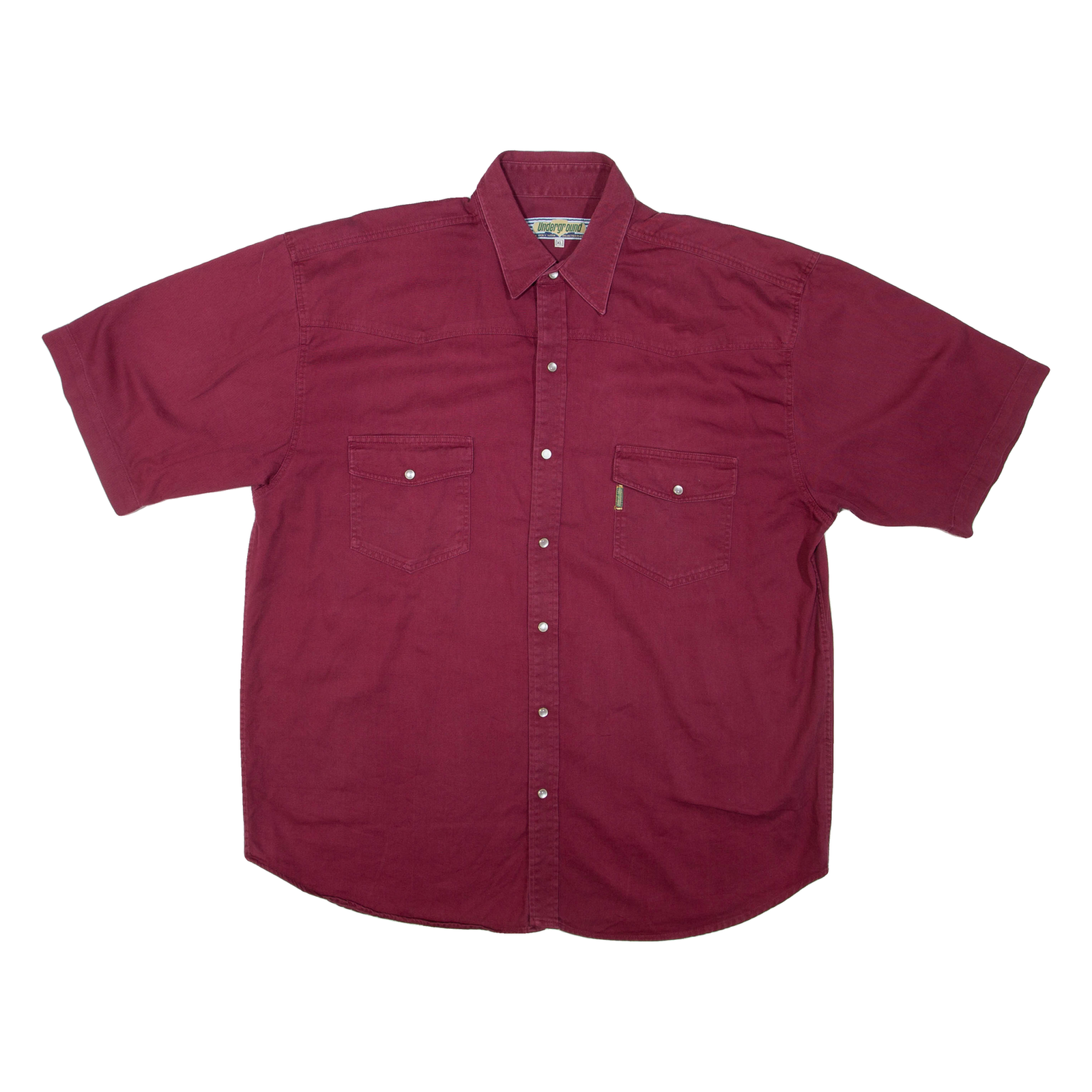 UNDERGROUND Mens Plain Shirt Red XL Refurbished - N/A refurbished available on Cerqular
