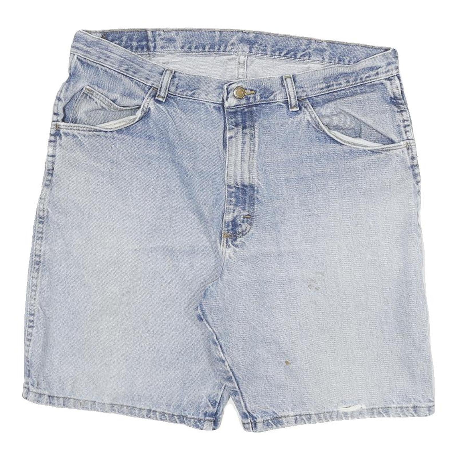 WRANGLER Mens Denim Blue Casual Shorts 2XL W36 Cotton Blend Classic Fit Refurbished - N/A refurbished available on Cerqular