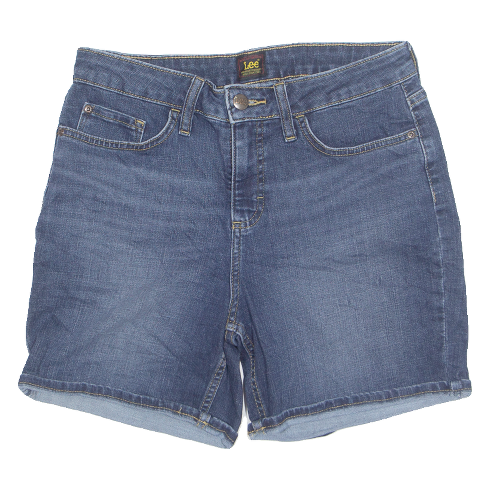 LEE Womens Denim Shorts Blue M W30 Refurbished - N/A refurbished available on Cerqular