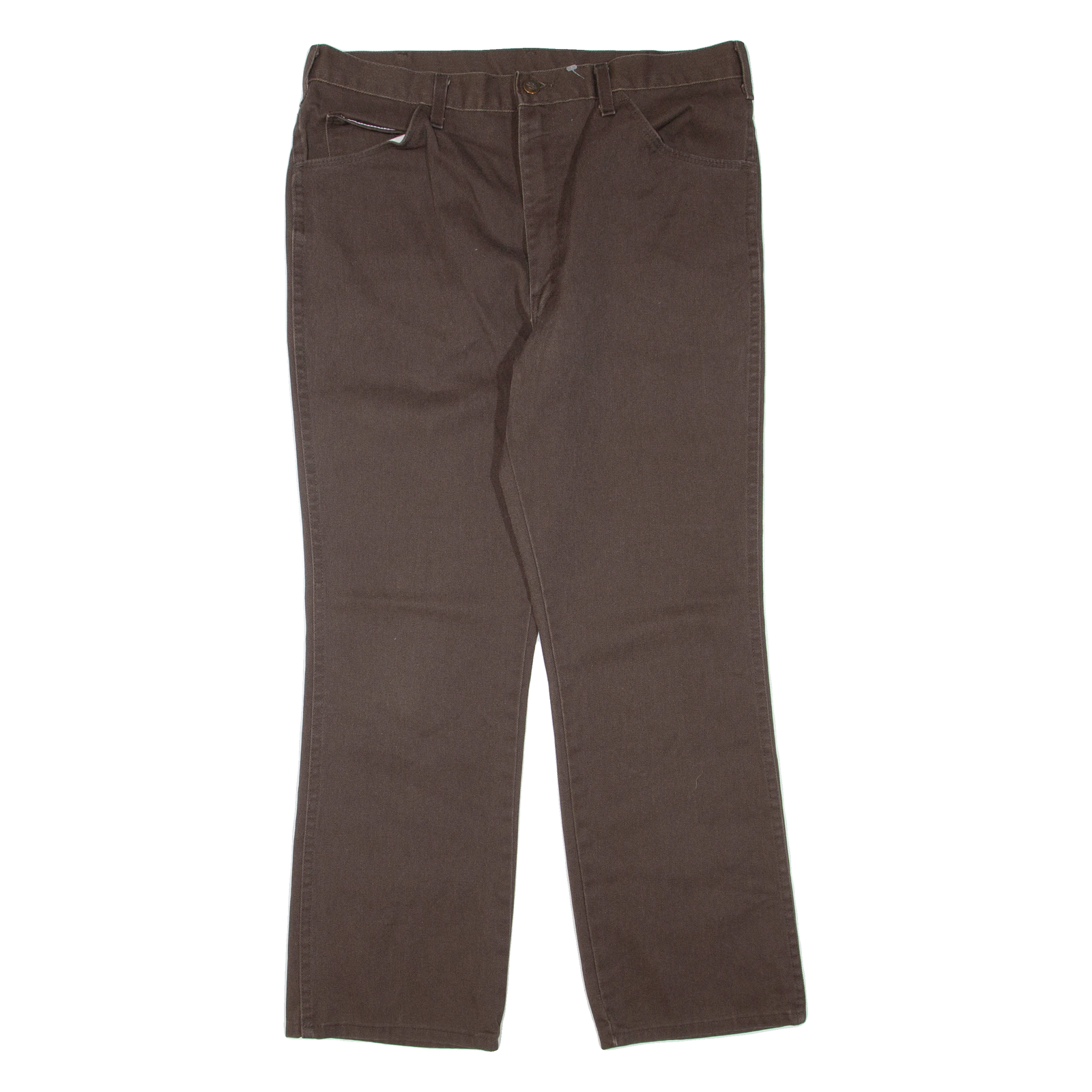 DICKIES Mens Trousers Brown Regular Bootcut W34 L28 Refurbished - N/A refurbished available on Cerqular
