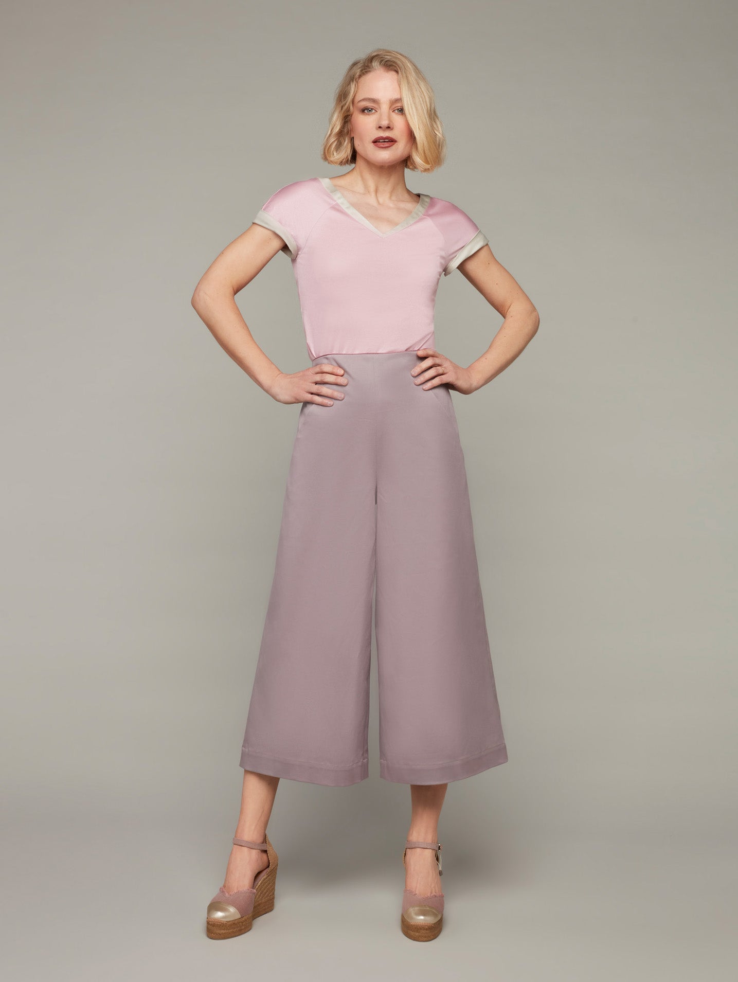 BATEAU | A-Line Midi Culottes | Colour: Zinc | Size: XS Refurbished - N/A refurbished available on Cerqular